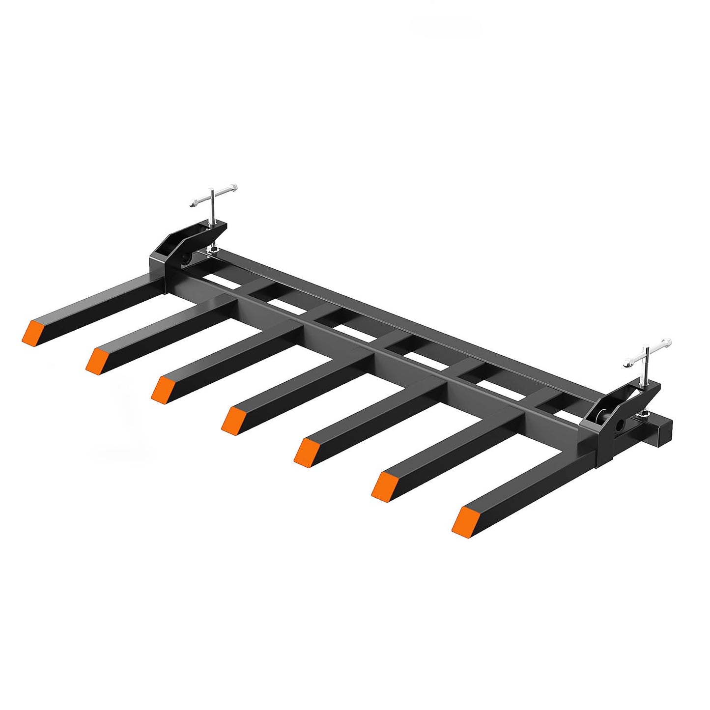 Garvee Clamp On Debris Forks to 68" Bucket, 5400lbs Capacity Heavy Duty Clamp On Pallet Forks Bucket Forks Attachments Fit for Loader Bucket Skidsteer Tractor