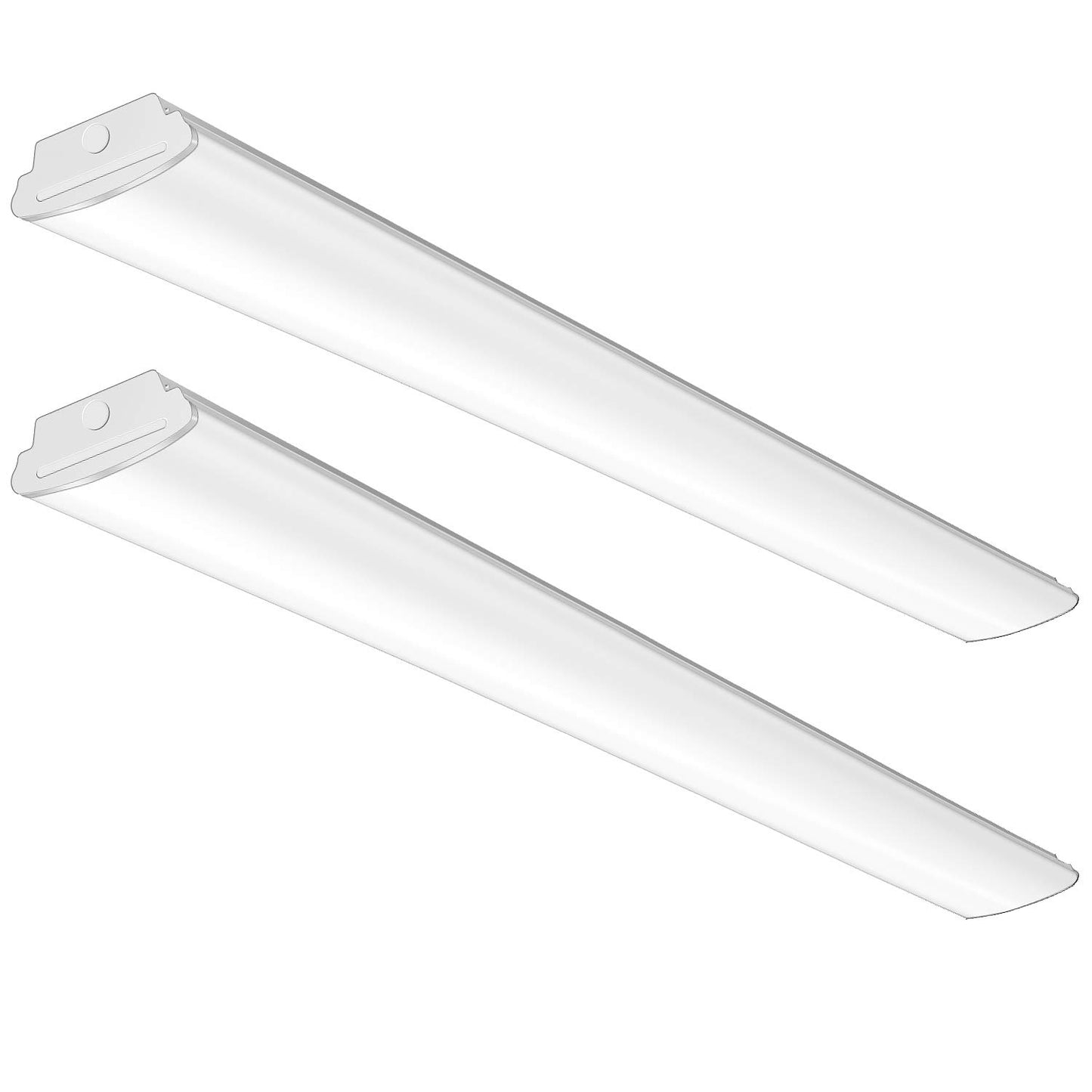 TychoLite 8FT LED Shop Lights 110W LED Garage Light, 6000K, 12000lm, 8 Foot Led Linear Strip Fixture, Surface and Suspend Mounting, for Warehouse, Workshop, Replace for Fluorescent Tube 2 Pack