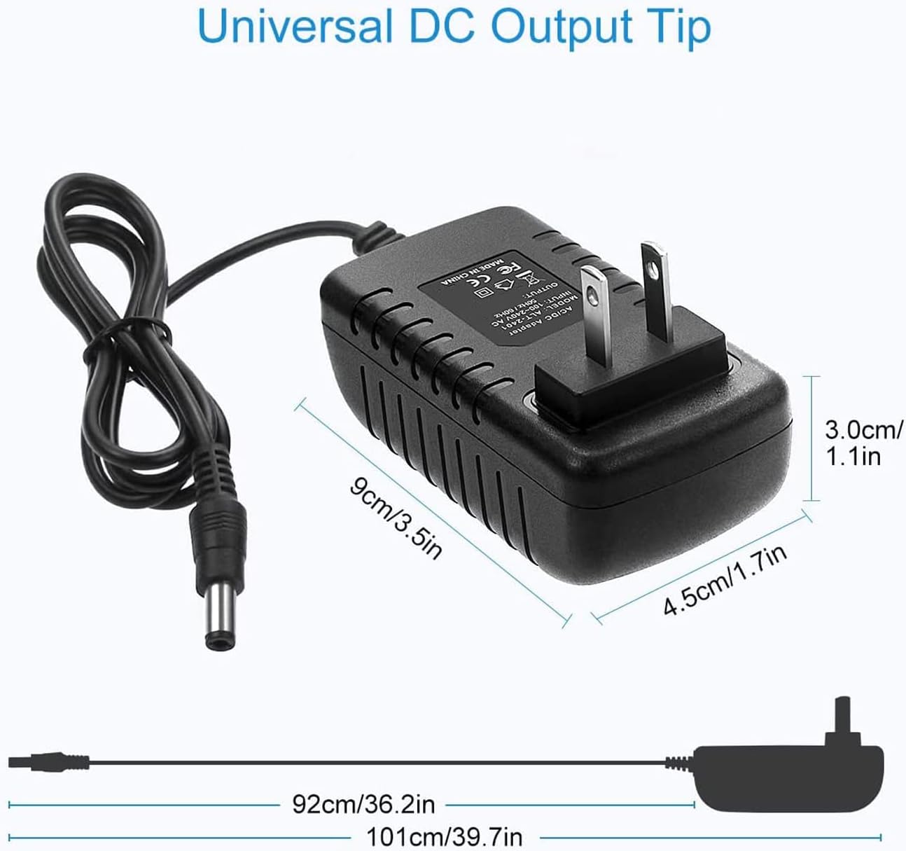 BestCH CB-200 CB200 Global AC/DC Adapter Compatible with iCODIS WiFi DLP Portable Mini Video Projector Power Supply