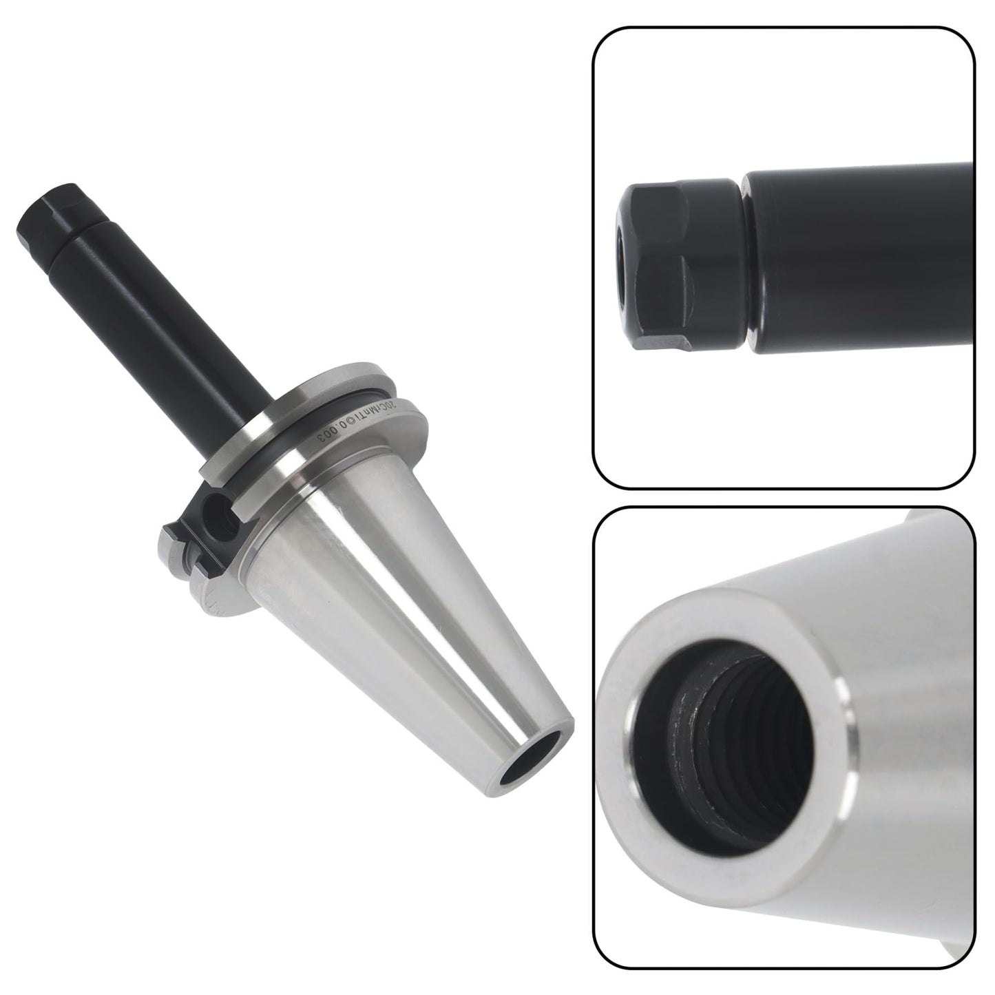 4pc CAT40 ER11 4" Collet Chuck Tool Holder Balanced G2.5 20000RPM for CNC Chucks or Brackets of Drilling Machines, Milling Machines