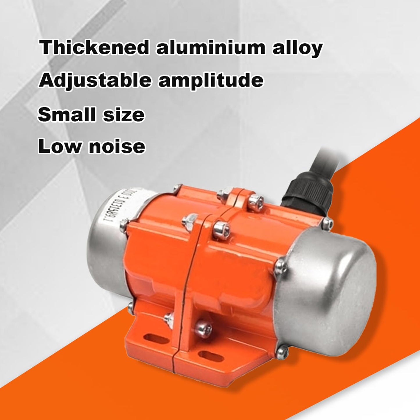 ATO 30W Concrete Vibration Motor with Speed Controller, Adjustable Exciting Force DC Electric Vibration Motor Low Noise Concrete Vibrating Motor 3600rpm 1 Phase 110V