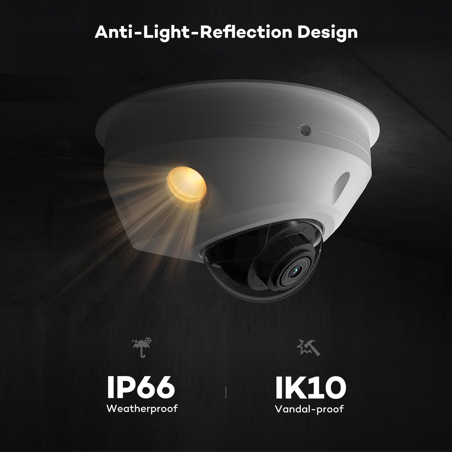 ONWOTE 12MP NVR 16 Channel Security Camera System, 16x 5MP 30FPS Outdoor PoE IP Cameras with Audio, Smart AI Color Night, 16CH 6K 4K Commercial NVR 4TB, 16x Cables(Total 1280ft), CCTV for Business