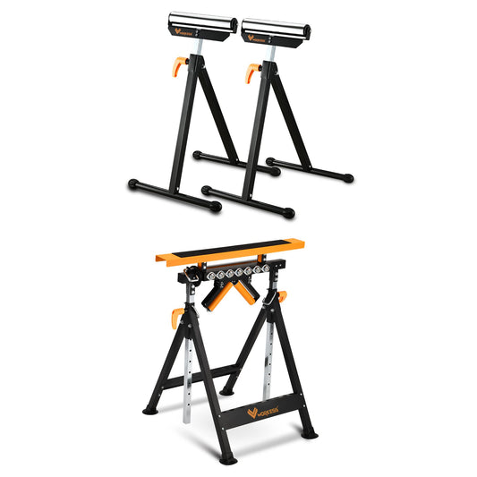 WORKESS 4 in 1 Roller Stand, Roller Support Stand