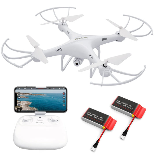 Cheerwing CW4 RC Drone with 720P HD Camera for Adults RC Quadcopter with Auto Hovering, One Key Start, Custom Flight