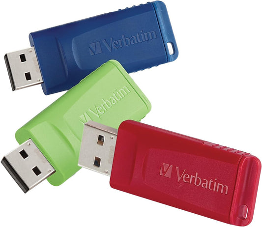 Verbatim 2.0, 16GB, (Pack 3) Store 'n' Go USB Flash Drive Multi