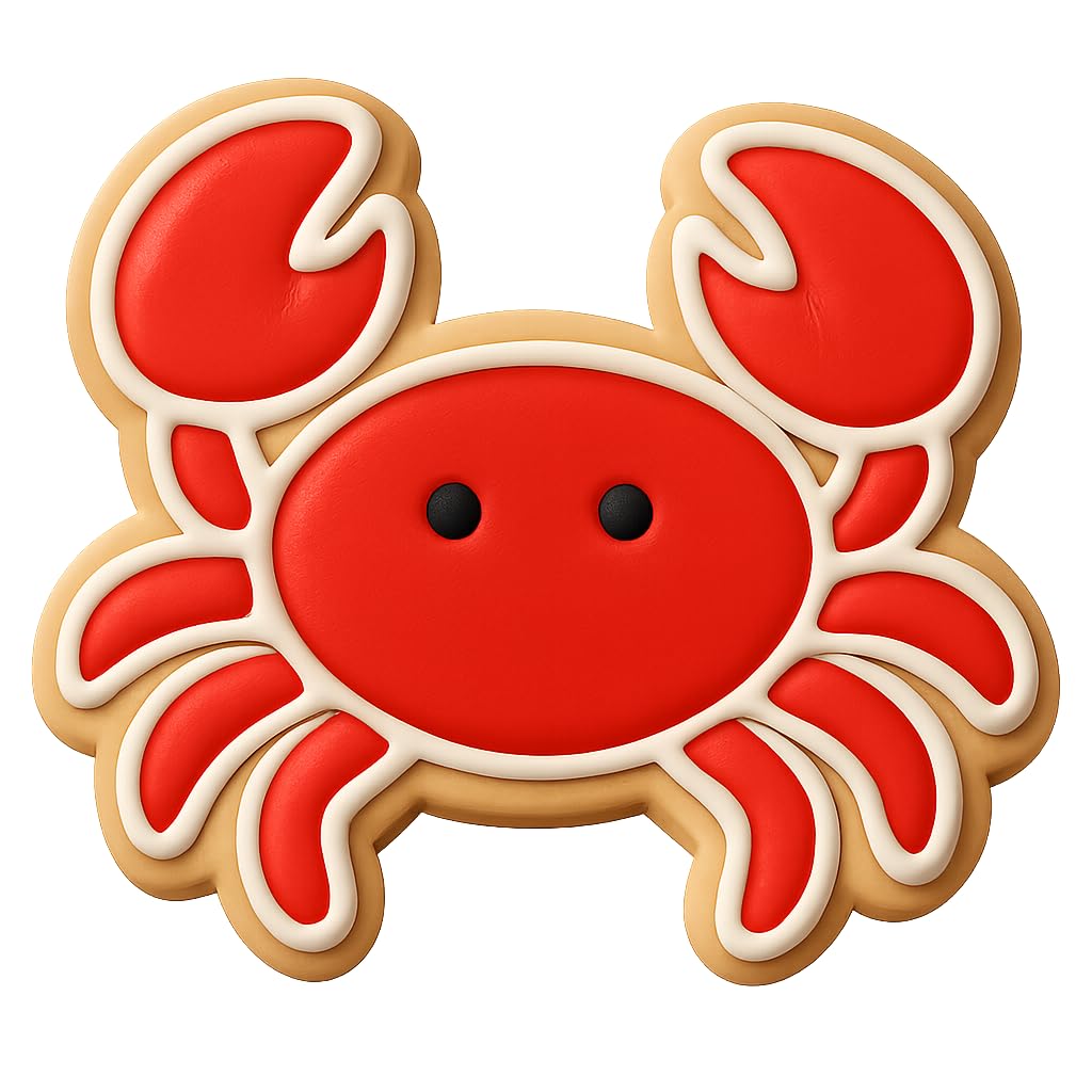 Cancer Crab Cookie Cutter & Stamp, Fondant & Clay - 4x3.8