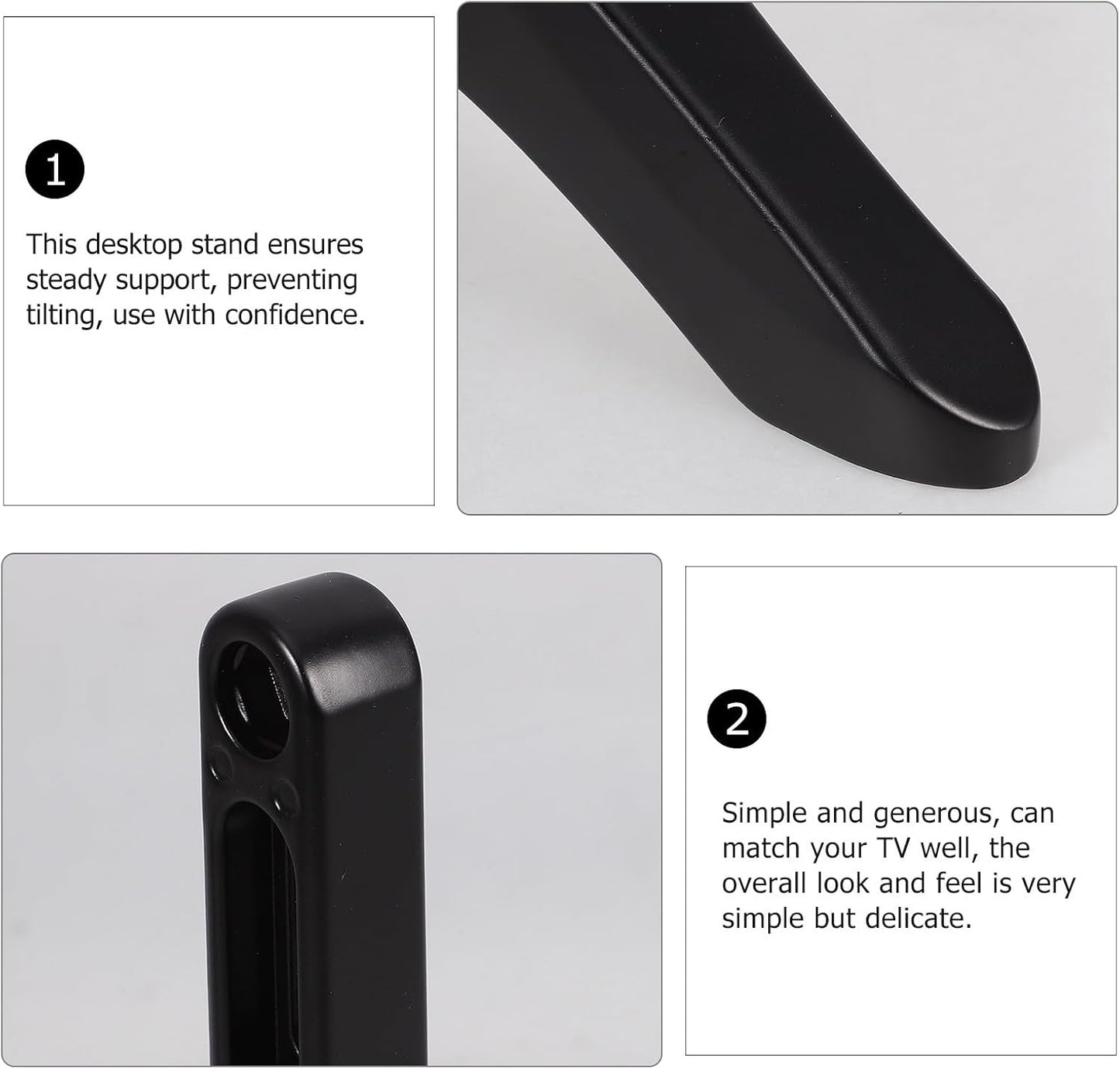 Kisangel Tv Stand Tabletop Base Bracket Support Holder for Distance Tvs Up to Triangle Structure for Stable Desktop Use