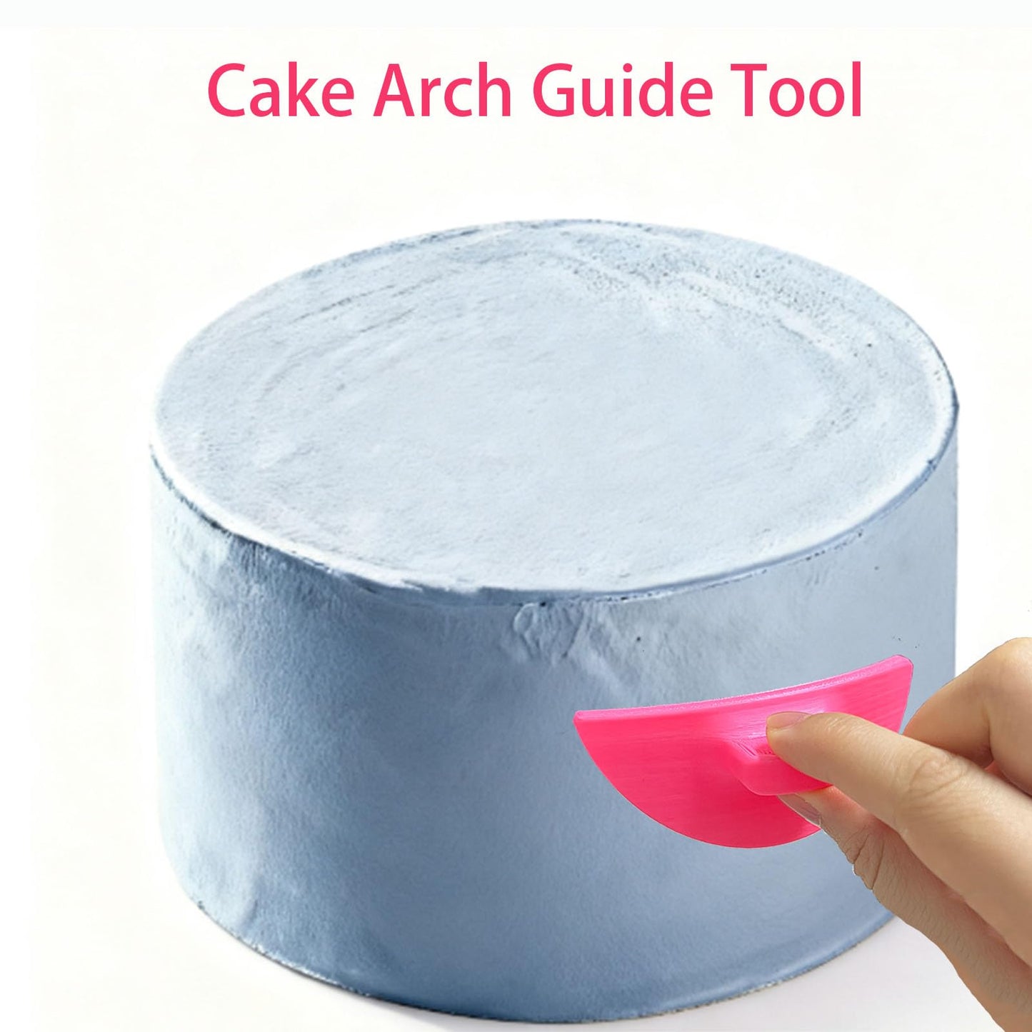 SPANSEE 2 PCS Cake Arch Guide Tool, Cake Piping Guide Tool, Ruffle Guide Stencil, Cake Decorating Tools, Cake Ruffle Marker for 6"-10" Cakes
