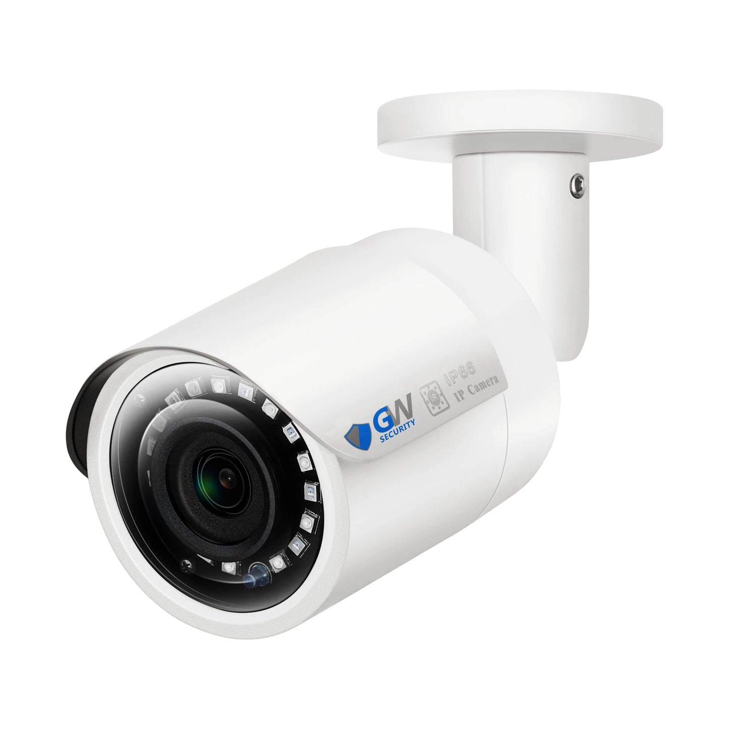 GW Security 16 Channel 4K NVR 5MP POE Audio & Video Smart AI Security Camera System - 16 x 5MP 1920P Weatherproof Bullet Cameras, Built in Microphone, Pre-Installed 4TB Hard Drive