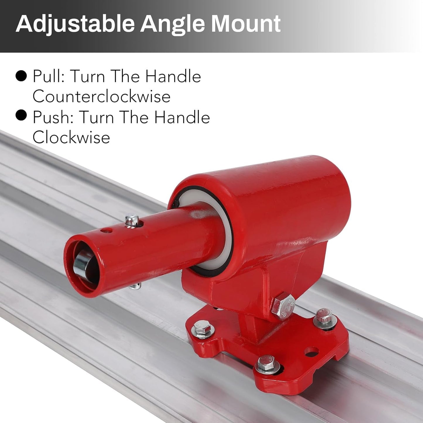 GarveeTech Bull Float Magnesium Concrete Float, 48x8 in Aluminum Alloy Concrete Float Tool, with 4 Handles and Bull Float Bracket, Bull Concrete Kit Finishing Bull Float for Concrete Finishing