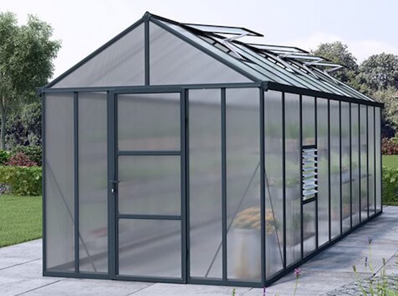 Falken Design Polycarbonate Roof Panel Twinwall (Multiwall) Bronze 24 in. x 48 in. x 1/4 in. (6MM) Thick (Set of 4)