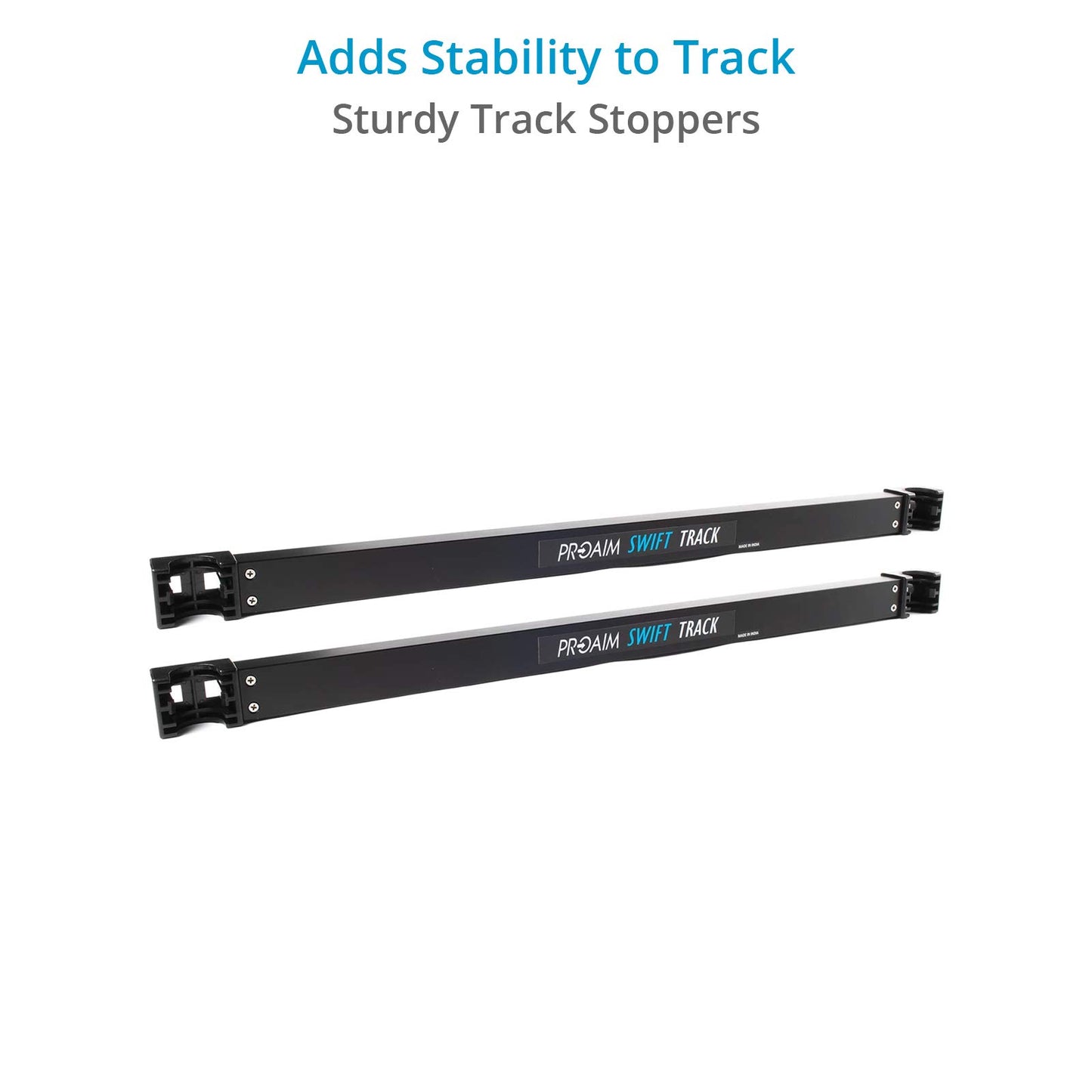 PROAIM 12ft Straight Aluminum Camera Dolly Track. Diameter-32mm. Center Distance -28”. Payload up to 400kg / 882lb. (P-TRK-12)