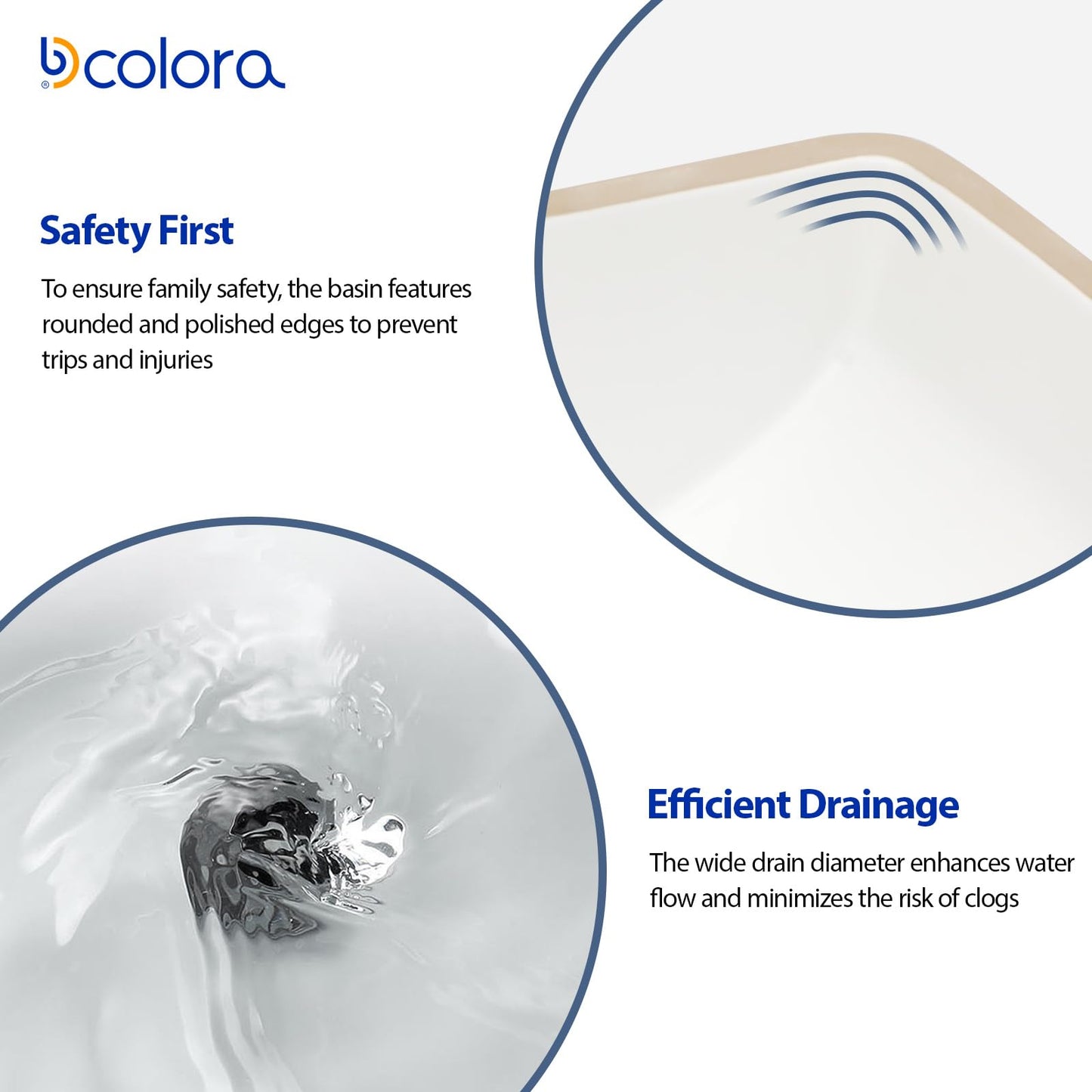 Dcolora Undermount Bathroom Sink Rectangle 18"x14" White Porcelain Ceramic Rectangular Vessel Sink Under Counter Lavatory Vanity Bath Sink Bowl Basin With Overflow