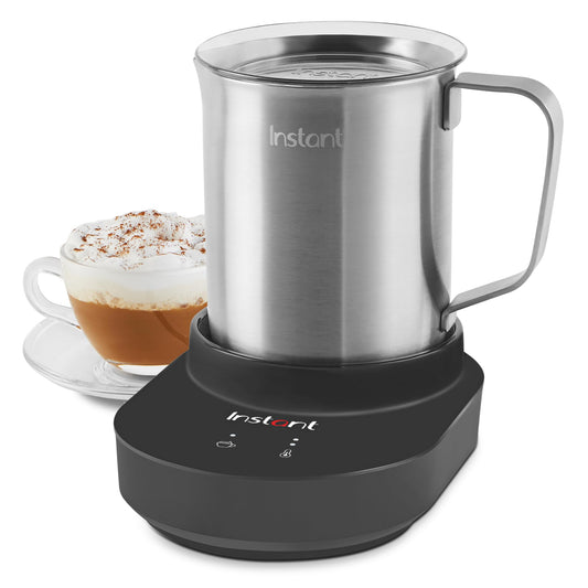 Instant Pot Instant MagicFroth 9-in-1 Electric Milk Steamer and Frother, 17oz Stainless Steel Pitcher, Hot and Cold Foam Maker and Milk Warmer for Lattes, Cappuccinos, Macchiato