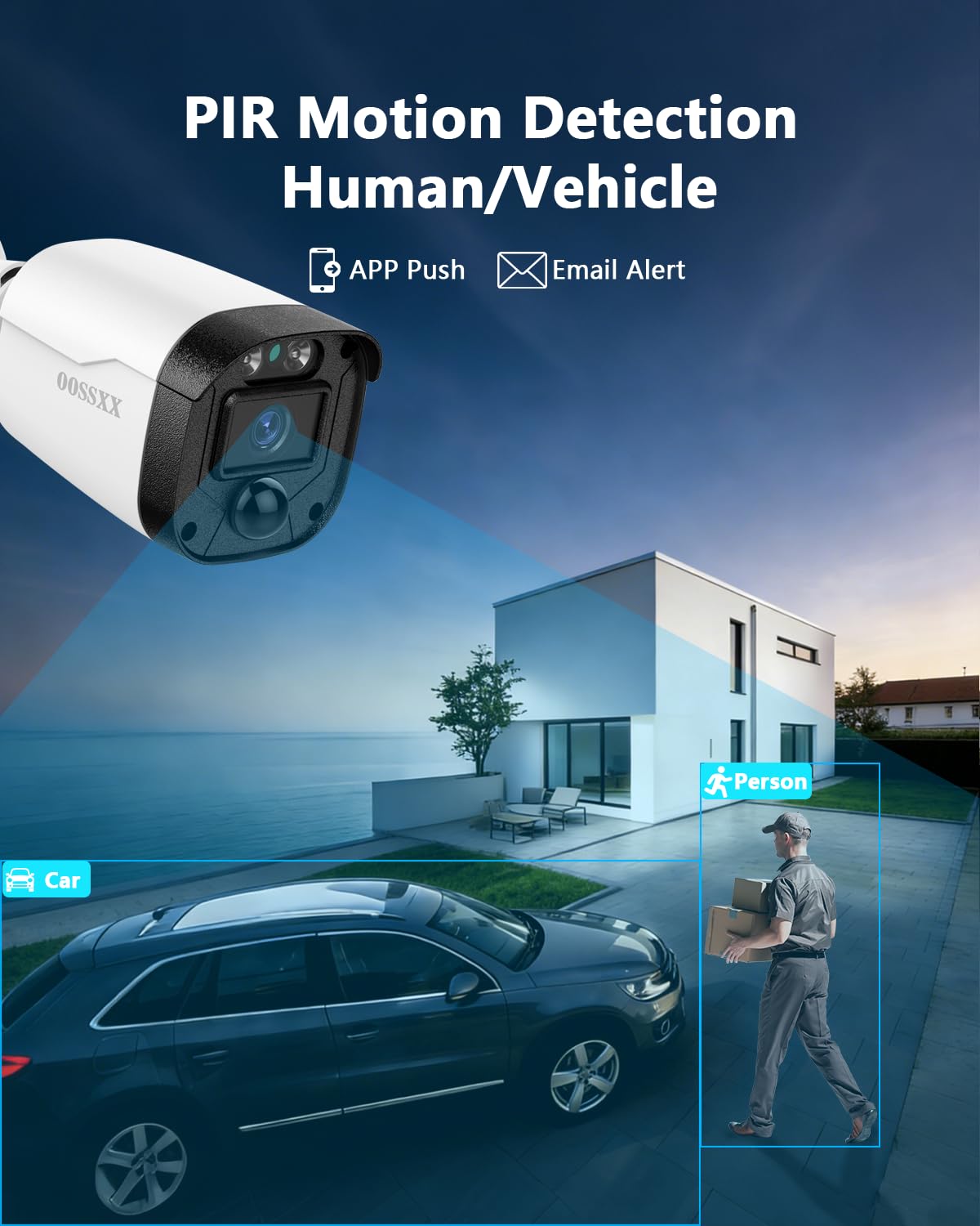 (2026 Update) 5MP Wired Security Camera System Outdoor, 16CH DVR with 12 x 122° Wide Angle Home Surveillance Cameras, IP67 Waterproof, Free App No Monthly Fee, Remote Control, 65ft Night Vision