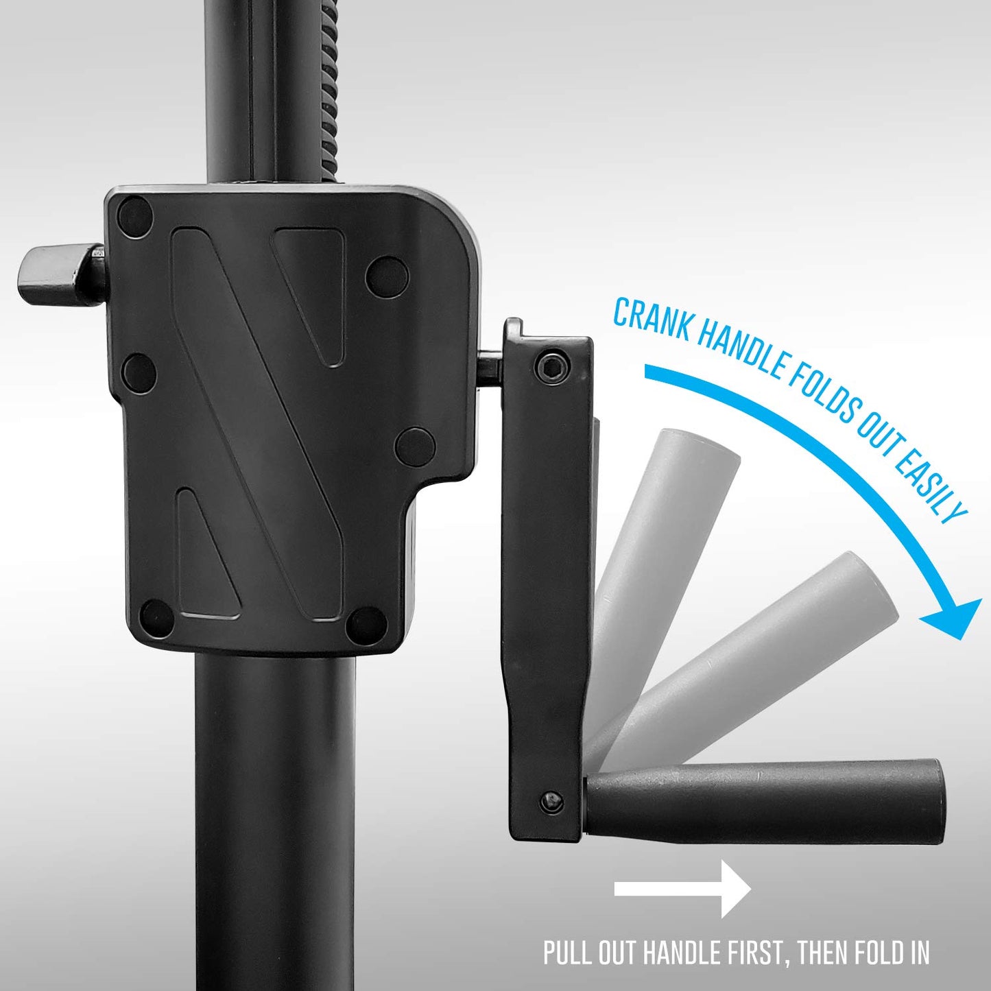 AxcessAbles Heavy-Duty DJ Stands with Carry Bag | 175LB Load Capacity | Crank Up Light & Speaker Stands | Stage Lighting Tripods (2 Pack)