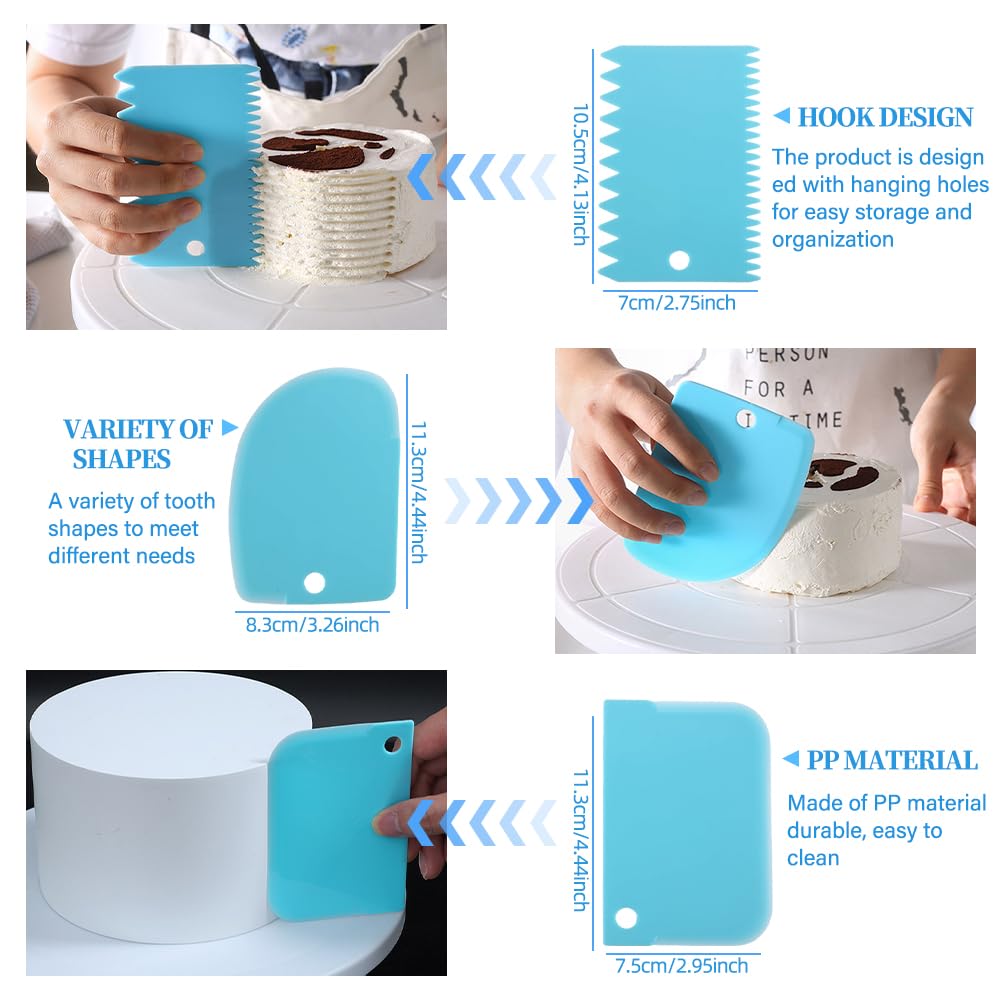 79PCS Cake Decorating Kit with Revolving Cake stand Turntable,Piping Bags and Tips Set for Cake Decorating,Cake Baking Supplies for Beginners Cake Tools Set with Icing Scrapers Spatulas