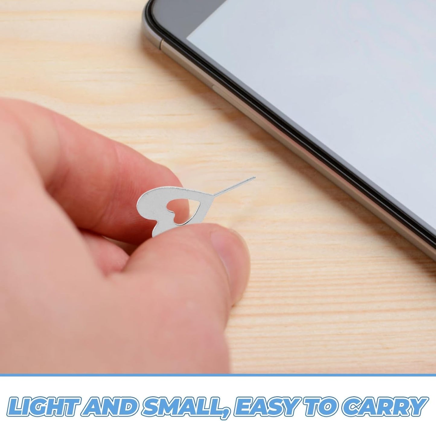 100pcs Sim Card Removal Pin and Mobile Phone Card Ejector Tool, Universal Sim Tray Opening Needles for Smartphone