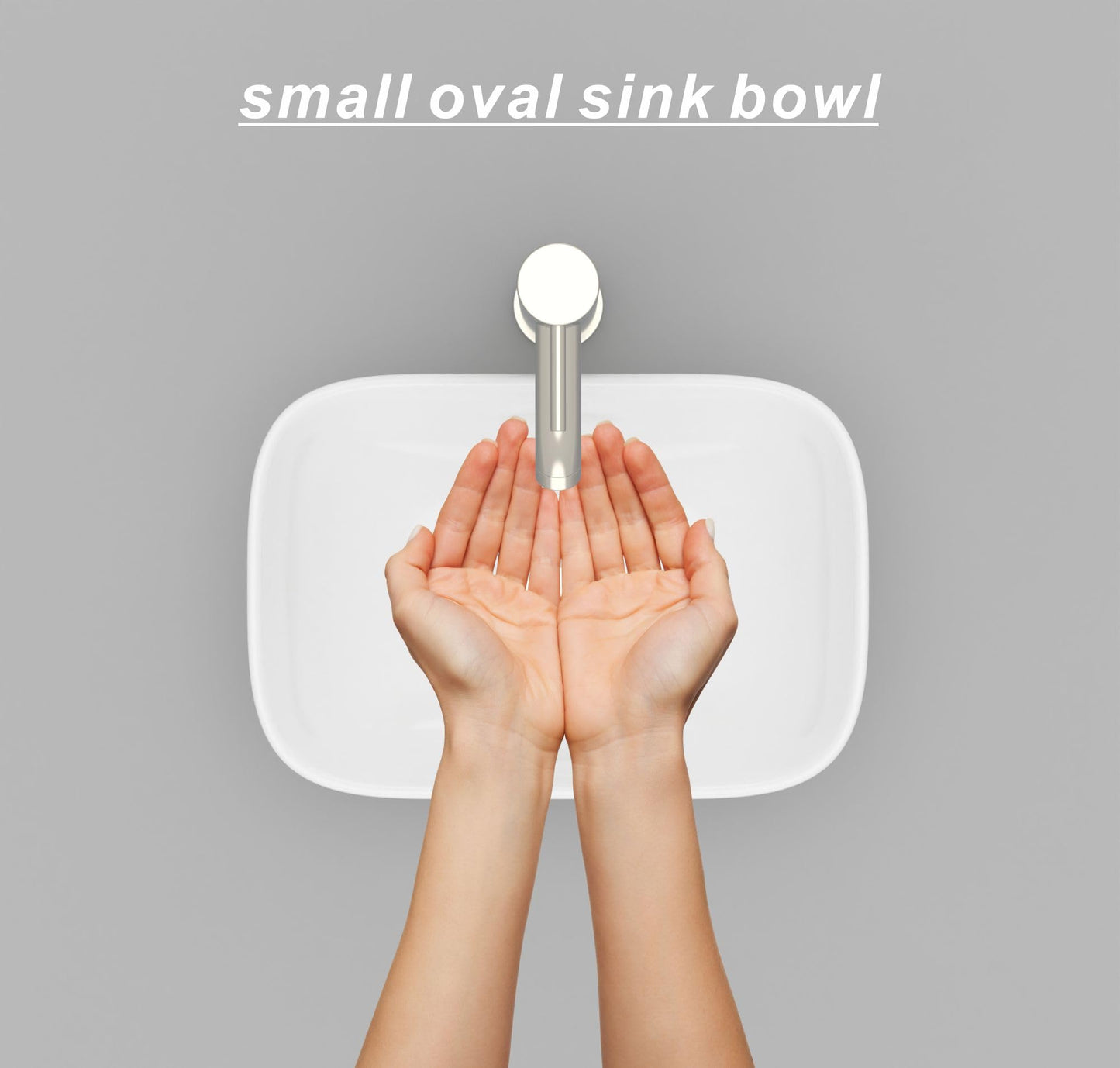J-FAMILY 14.5'' x 10'' Bathroom Small Vessel Sink Above Counter White Porcelain Ceramic Sink Bowl Small Vanity Sink Lavatory Wash Basin
