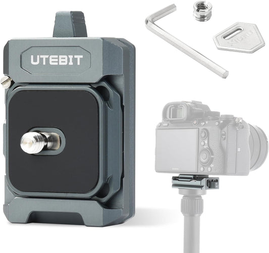 UTEBIT Arcac/F38 Setup 1/4" 3/8" Quick Release Plate Kit, Interface Camera Quick Release Plate Mount Quick w/ to Screw