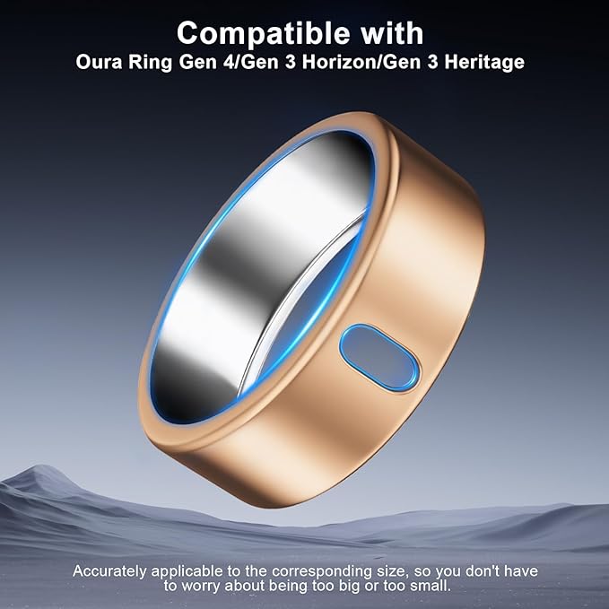 5 Pack Cover Compatible with Oura Ring Gen 4/Oura Ring Gen 3 Horizon/Heritage, Surport Charging with Cover on, Anti-Scratch TPU Protector for Oura Rings Accessories Women Men (Size 11)