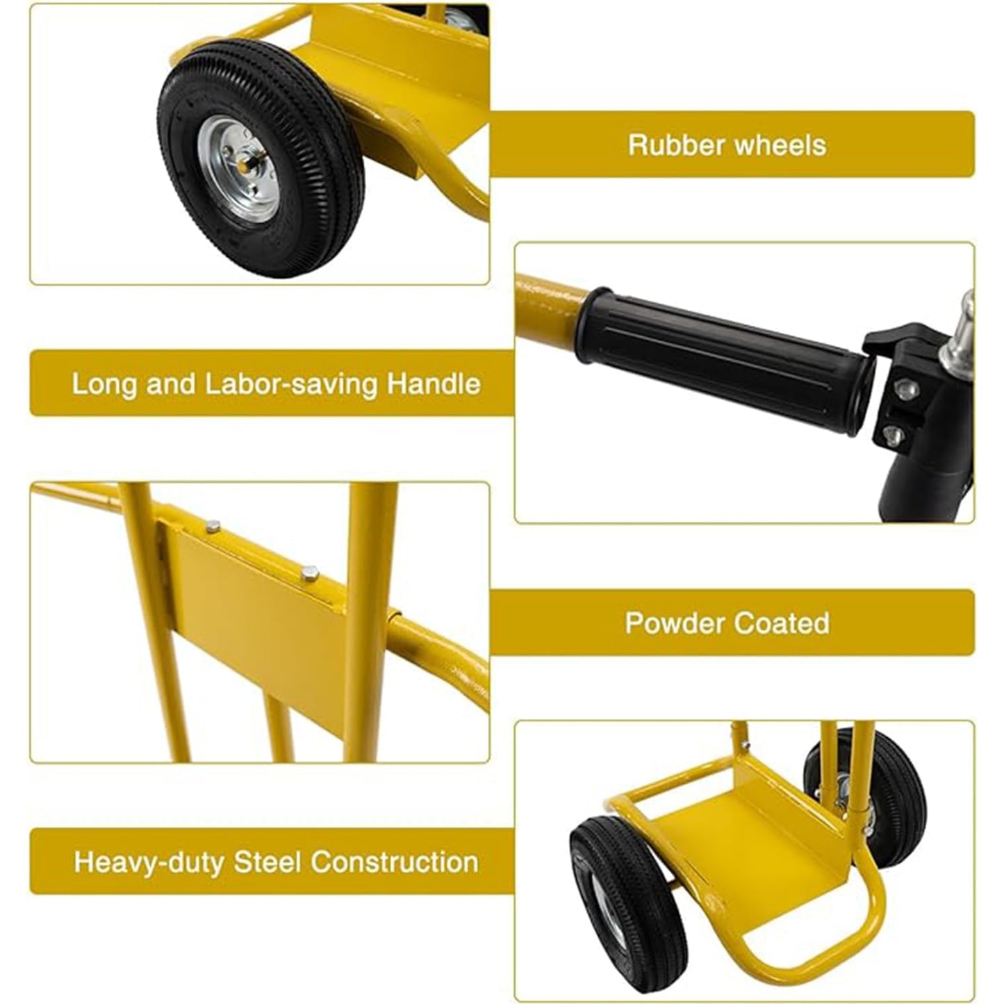 Reykilor Panel Truck Dolly Cart, 1200 LBS Load Capacity Drywall Sheet Cart with Wheels Handles, Heavy Duty Panel Dolly Service for Drywall, Plywood, Garage Home Warehouse