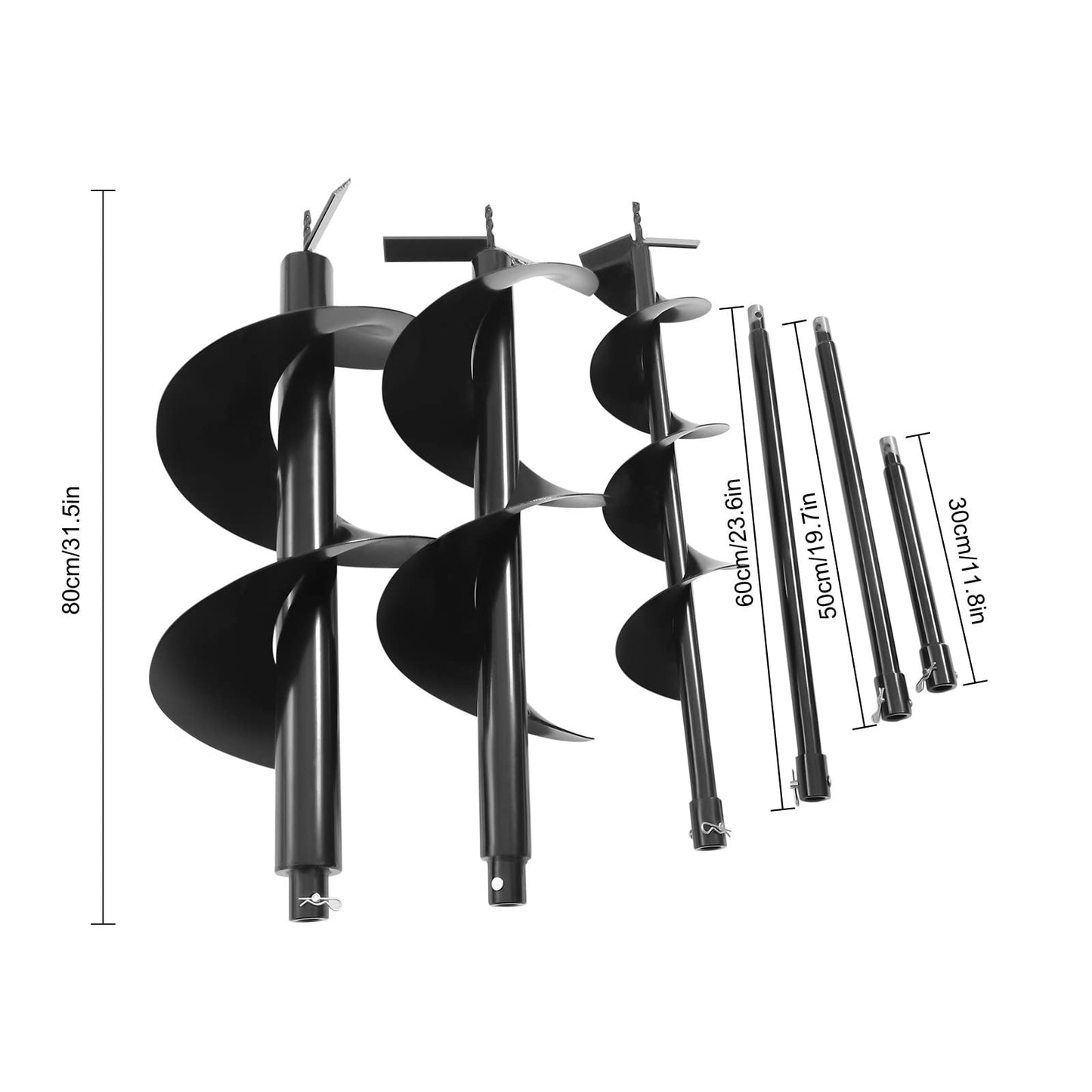 MRFIOJYDR Auger Post Hole Digger, Gas Powered Earth Post Hole Digger Post Holes Earth Digger Petrol Drill Borer Bulb Planting Drill Fence Hole Maker Machine (72CC 4.1HP 3KW)