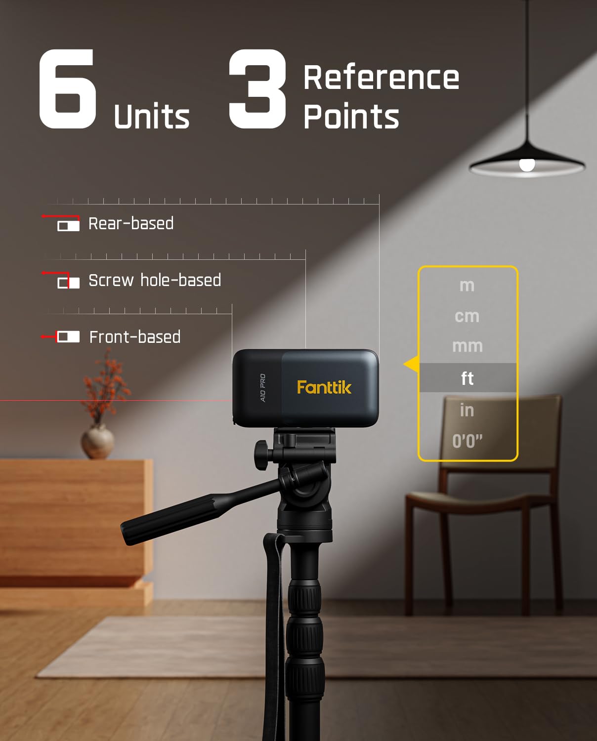 Fanttik A10 Pro 2-in-1 Digital Laser Tape Measure with HD IPS Color Display & Fanttik D12 Ace Laser Level 360 Self Leveling