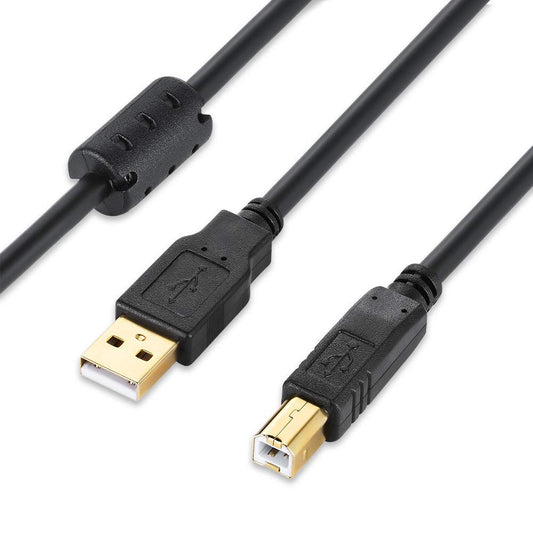 XBOHJOE 2.0 40FT) USB Printer Cable USB Type A Male to B Male Printer Scanner Cable Cord for HP, Canon, Lexmark, Epson