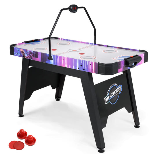 KOTEK 56 Inch Air Hockey Table, Hockey Table Game w/Digital LED Scoreboard & Powerful 12V Motor, Indoor Ice Hockey Table for Game Room, Home, Office with 2 Pucks, 2 Pushers