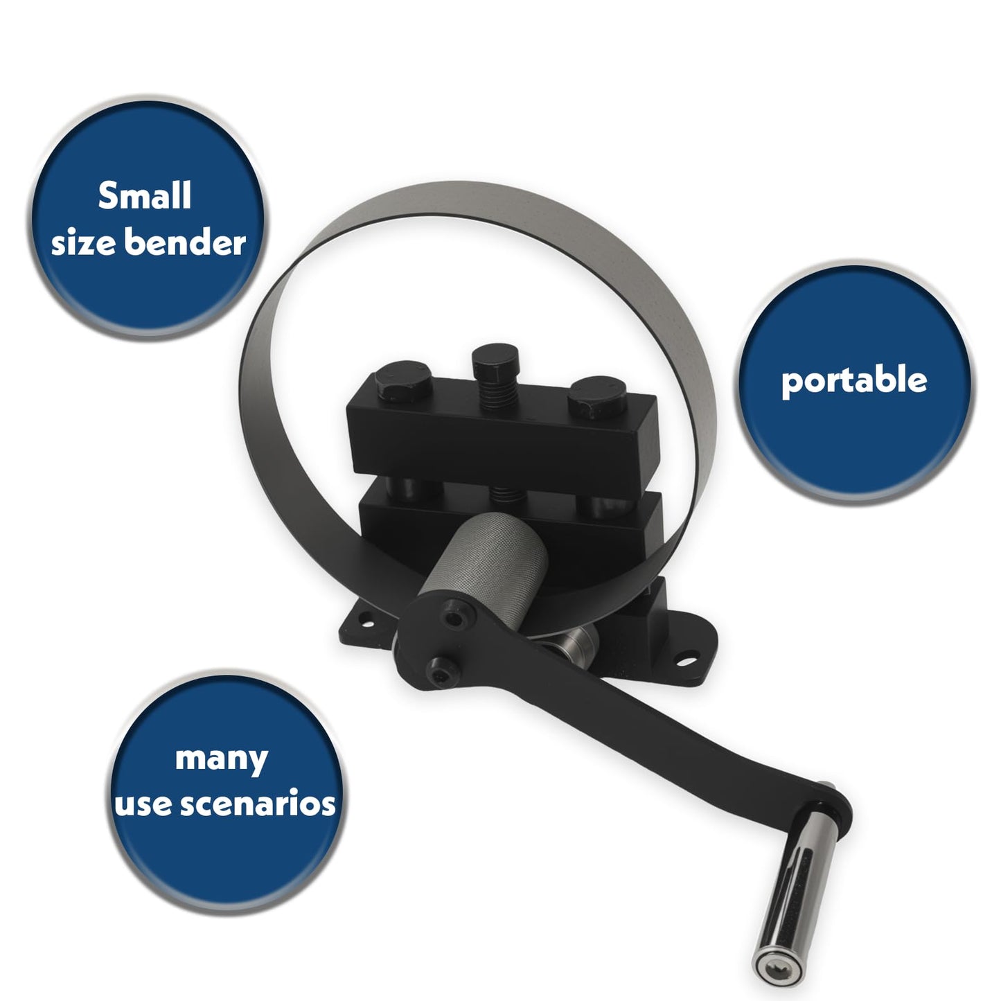 Metal Bending Machine,Manual Roller Operator,Manually Operated Ring Winder,Metal Bending,Steel Bar Molding Machine(circles up to 15 inches in diameter)