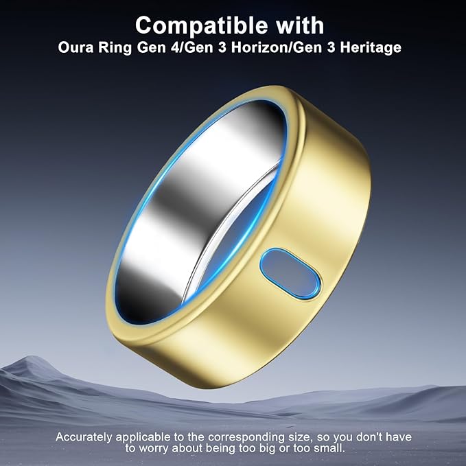 5 Pack Cover Compatible with Oura Ring Gen 4/Oura Ring Gen 3 Horizon/Heritage, Surport Charging with Cover on, Anti-Scratch TPU Protector for Oura Rings Accessories Women Men (Size 11)