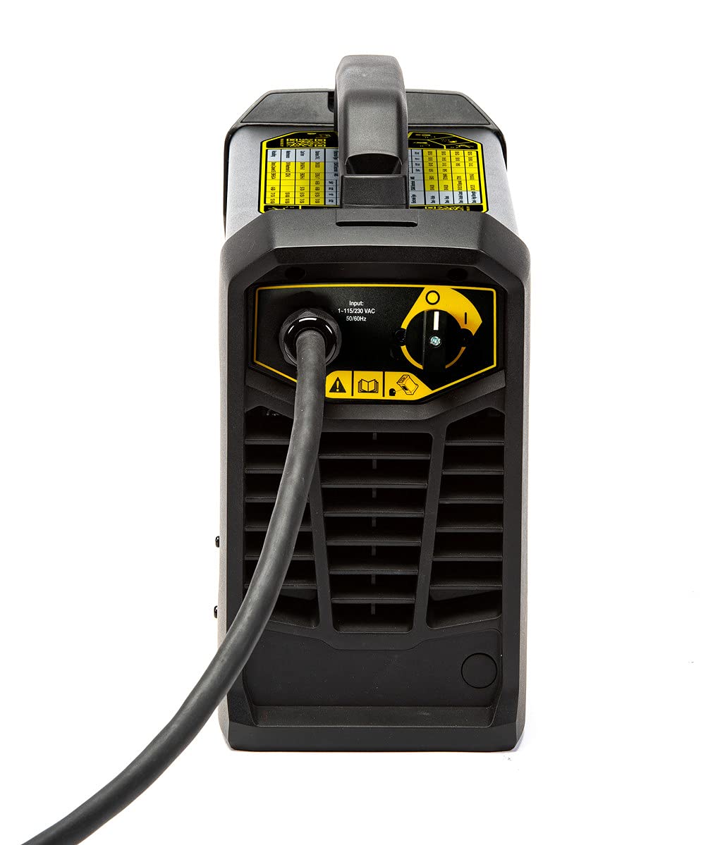 ESAB 0700500070 MINIARC Rogue ES 180i Stick Welding System, Dual Voltage Input, Adjustable Hot Start/Arc Force, Stick 6010 Mode, Power Factor Control, Electrodes up to 5/32", IP23S Designed