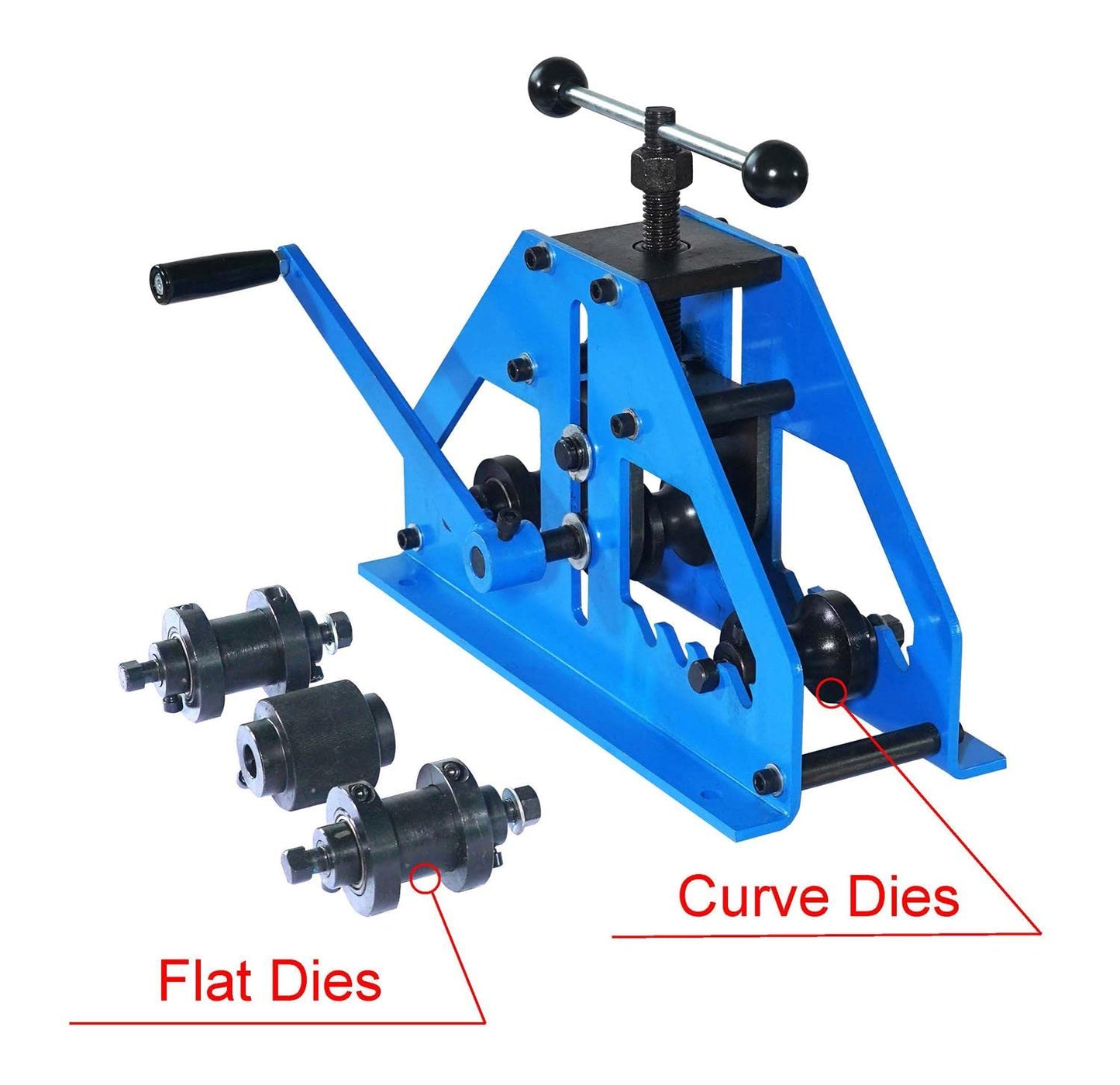KF5013 Tube Roller bender Pipe Rolling Machine With 6 Dies For Both Round And Square Tubes KF5008 2 Inch Hole Saw Pipe Tube Notcher Tubing Notcher Tube& Pipe Notcher Adjustable up to 60 Degree