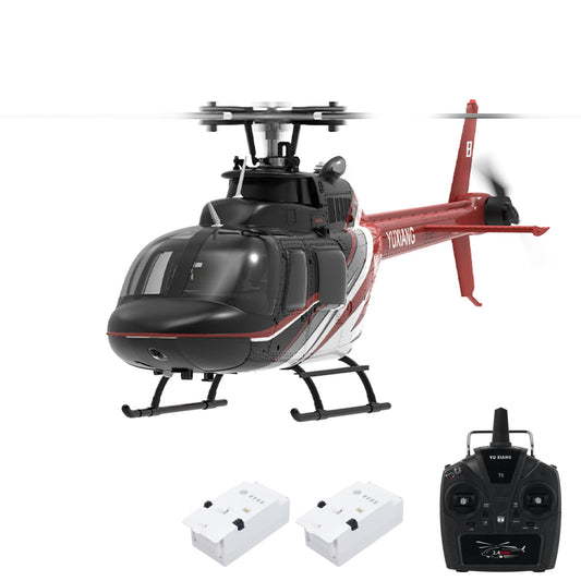 Hylukon 6 Channel Remote Control Helicopter, with Brushless Motors, Altitude Hold, Gyro, Optical Flow Positioning Function, 2.4GHz Aileronless Mini Aircraft Toy for Beginners Teens Adults