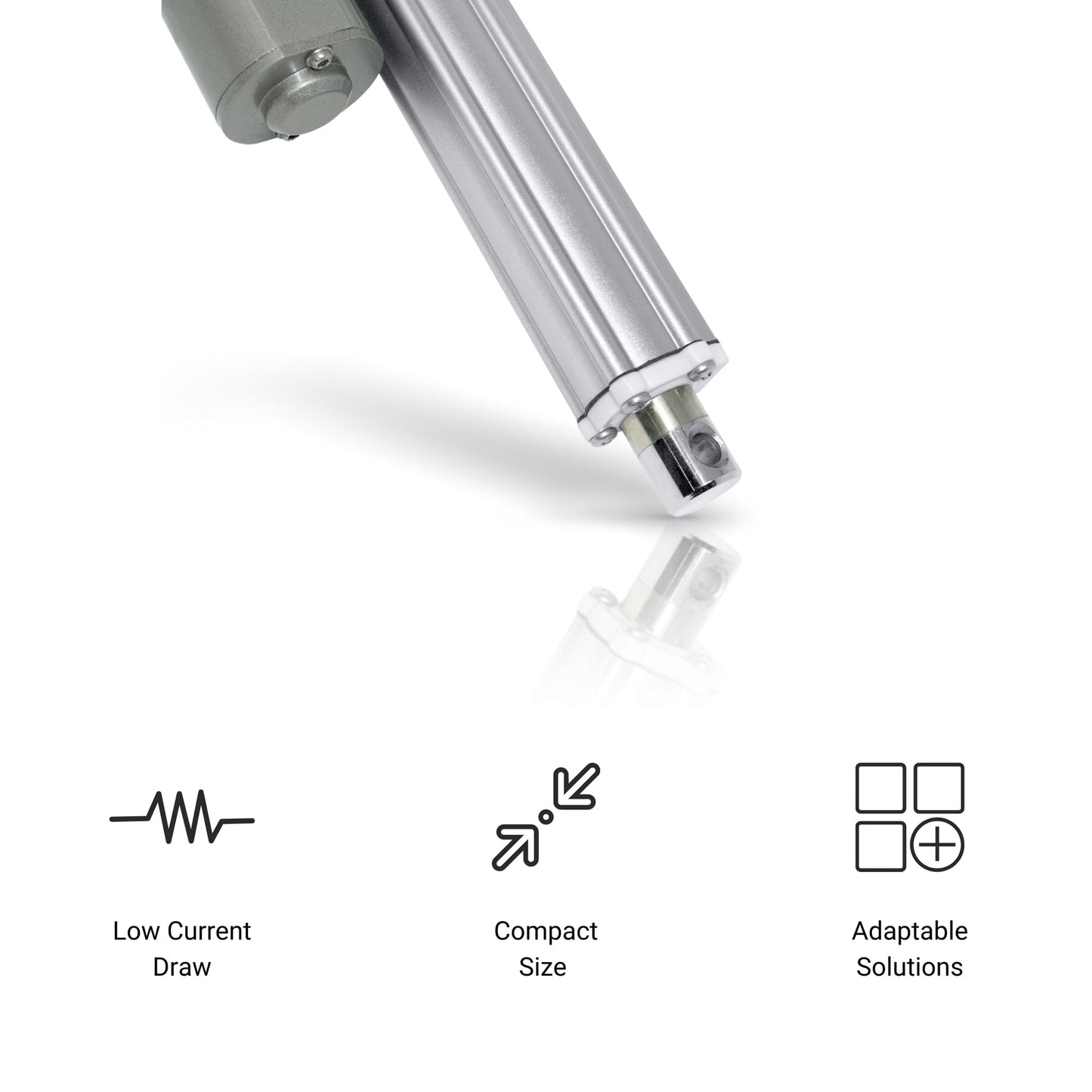 Progressive Automations 24V Industrial Linear Electric Actuator - 6 inches Stroke, High Force 330 lbs, Stainless Steel Rod, Brushed DC Motor, Durable Stroke for Marine, Automation, Robotics, PA-09
