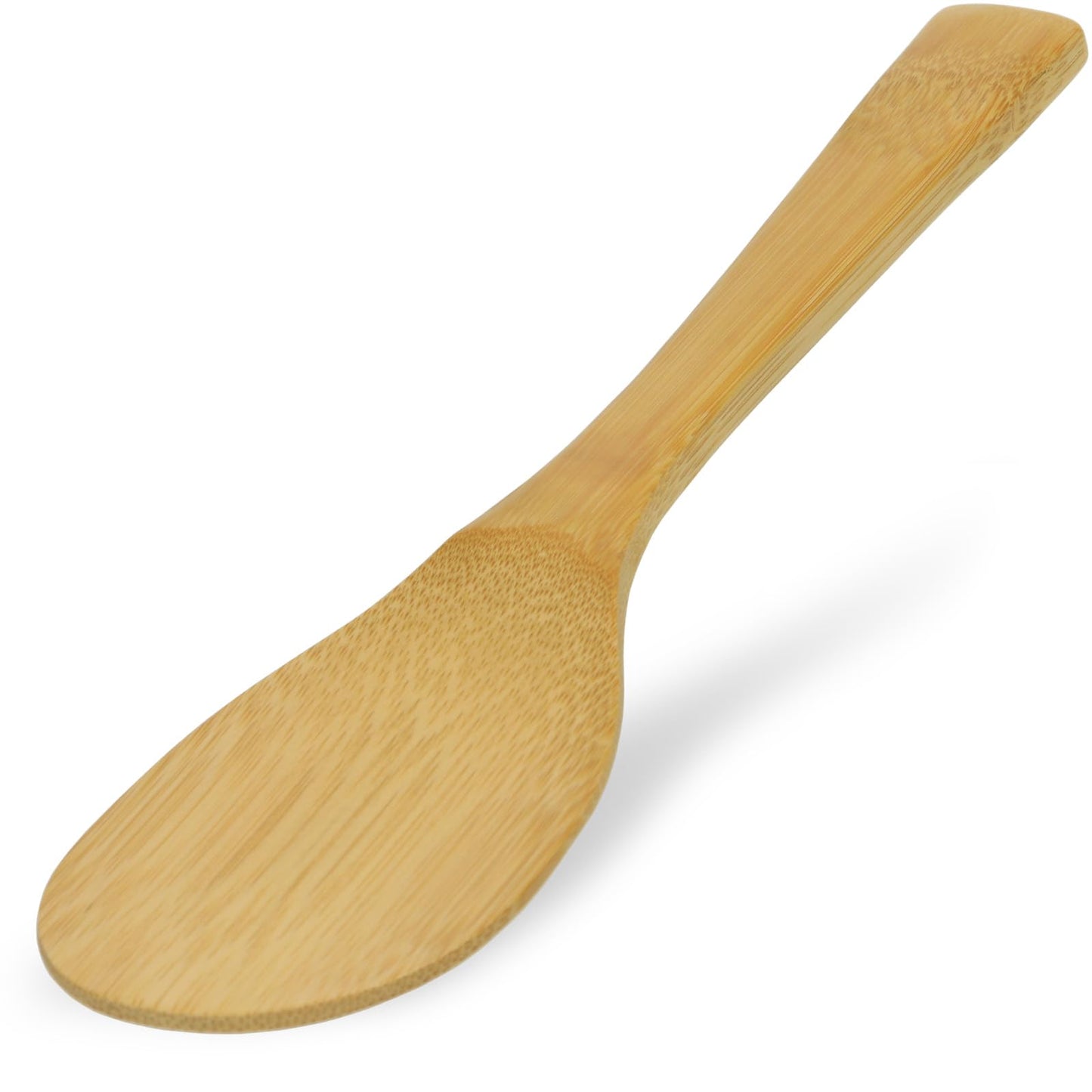 Morikuru Bamboo Rice Paddle 9.05 in (230mm), Japanese Bamboo Shamoji, Lightweight Rice Scoop, Made in Japan