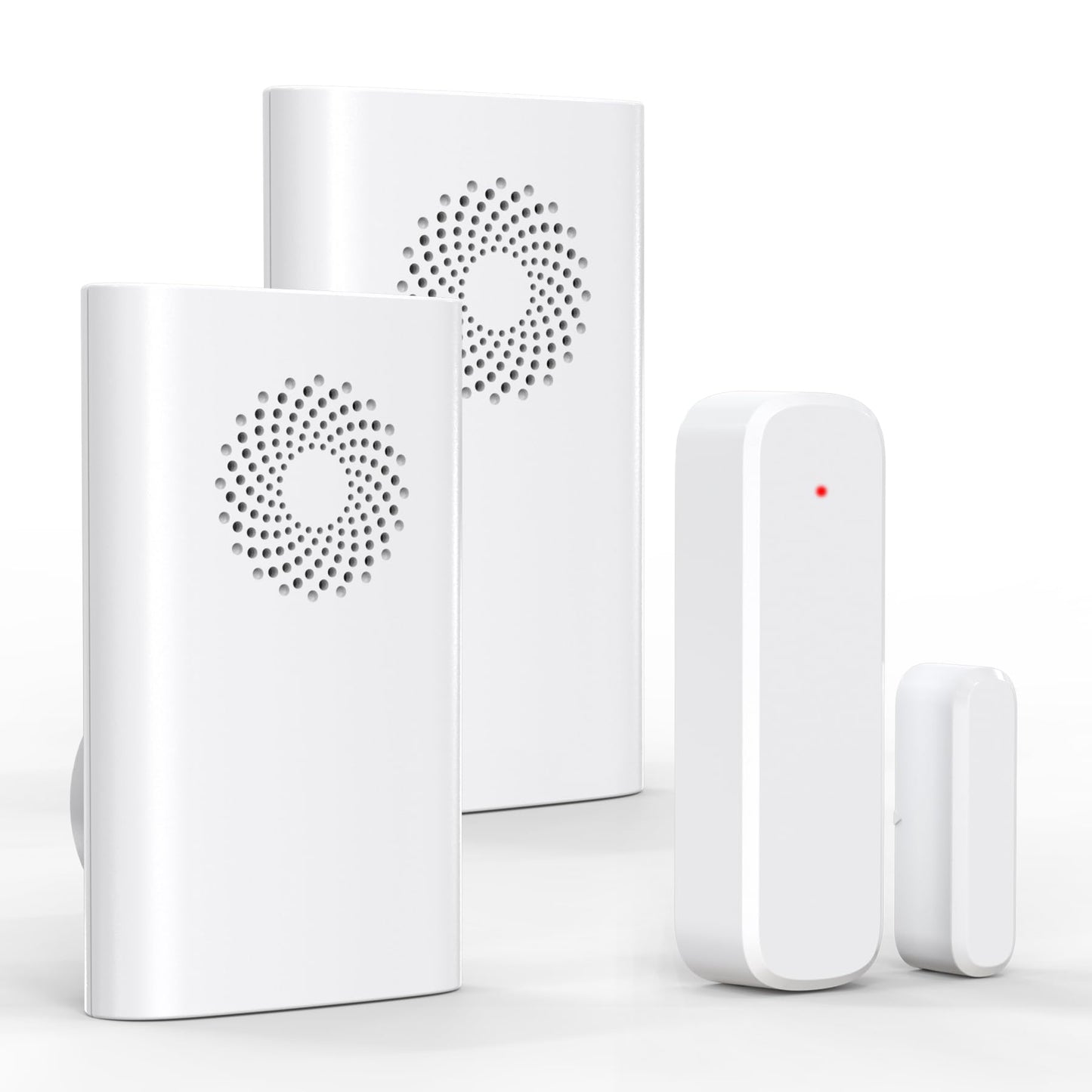Wireless Door Chime for Business Entering, Door Open Alarm for Kid/Toddler Home Safety (500ft Range 51 Ringer) Door Dinger Buzzer Alert, 2 Receivers +1 Sensor