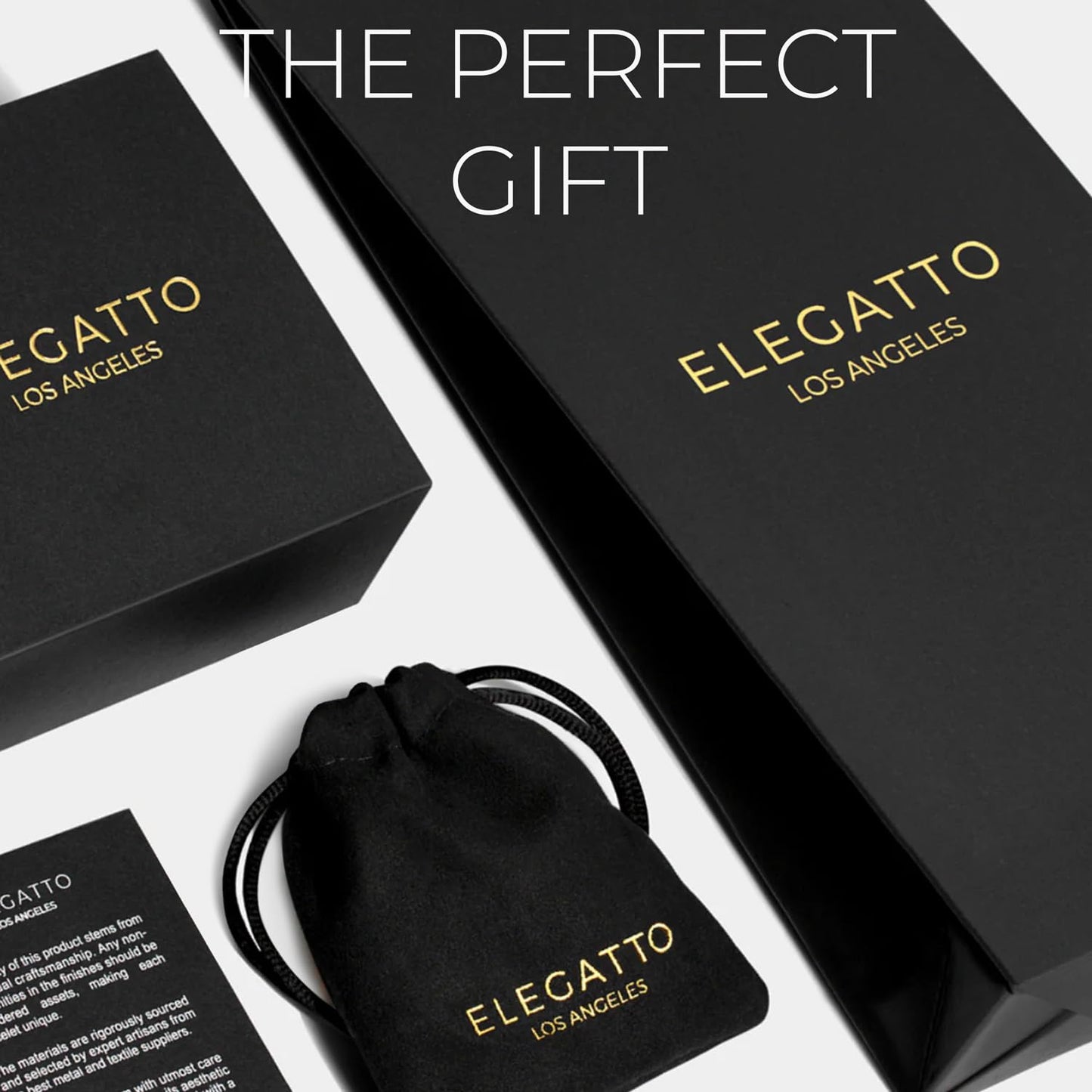 Elegatto Elagio Premium Braided Leather Bracelet for Men | Full-Grain Braided Leather with Sterling Silver Polished Stainless Steel Clasp | Men’s Designer Bracelets | Extra Large