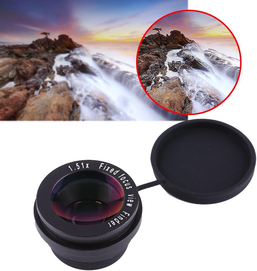 LUCKDANO 1.5X 1.51X Camera Viewfinder FixedFocus Viewfinder Eyepiece Magnifier for SLR Cameras, HighDefinition