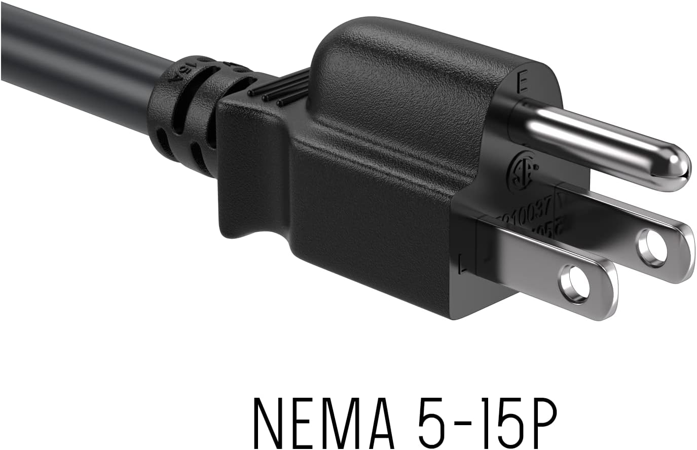 Cable Leader 4ft 14AWG 5-15P C13 3-Prong Computer Power Cord, NEMA to IEC AC Power Cable, Heavy Duty Replacement Power