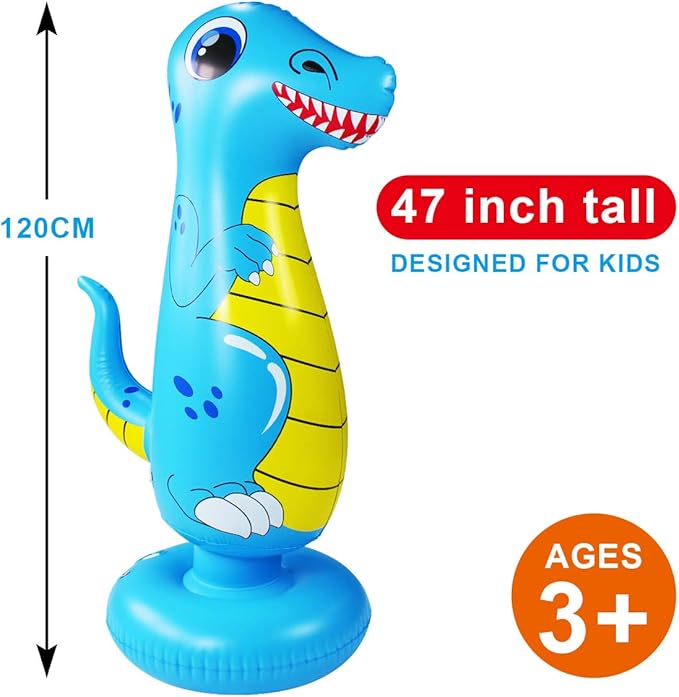 Punching Bag for Kids, Free Standing Boxing Bag for Bounce Back Focus Punching Bag for Practicing Karate, Taekwondo, De-Stress Boxing Bag for Kids.