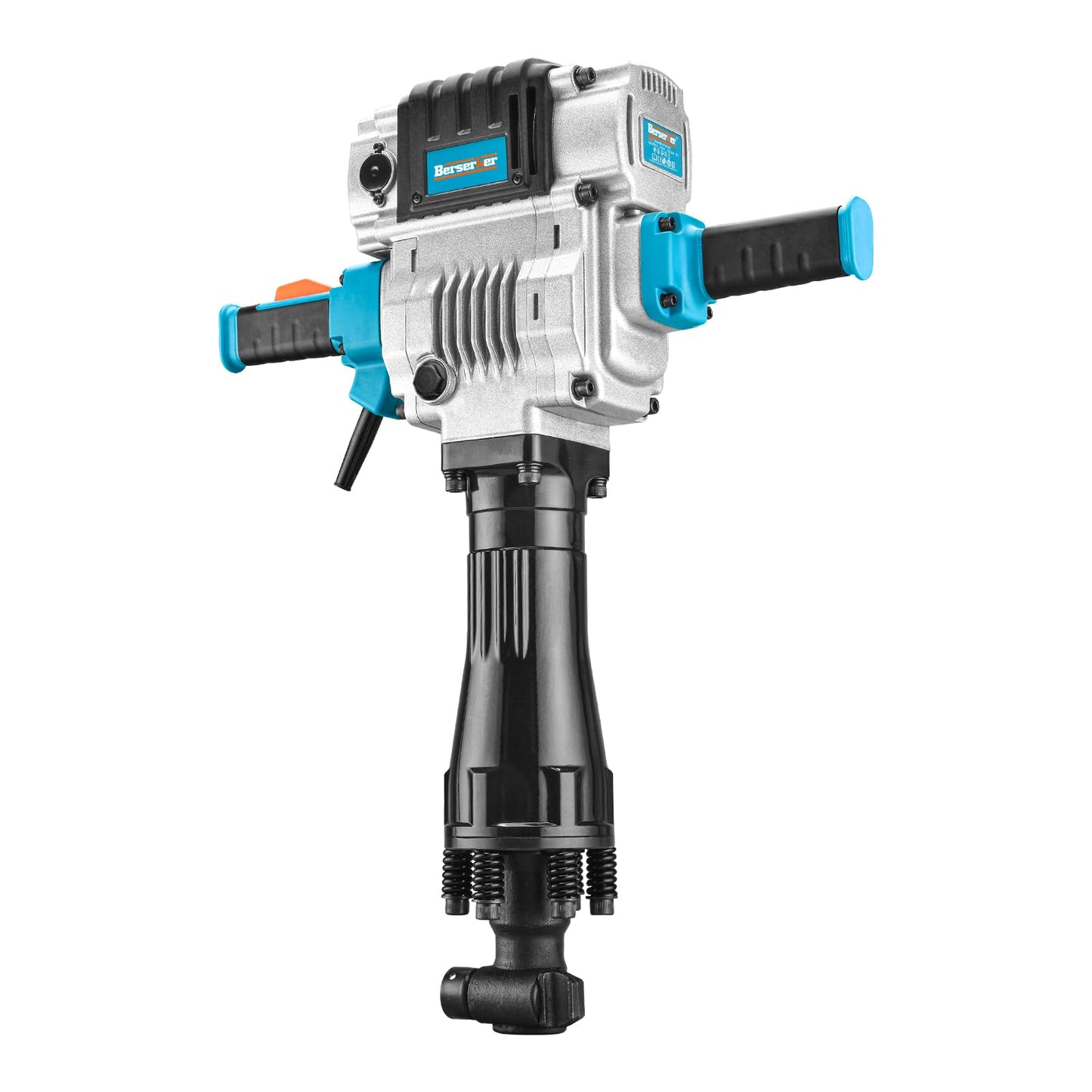 Berserker 2100W 50-Pound Demolition Jack Hammer with 1-3/16" Hex, 17-Amp Corded Electric Heavy Duty Demo Chipping Hammer Concrete/Pavement Breaker with Carrying Case Flat Chisel Bull Point Chisel