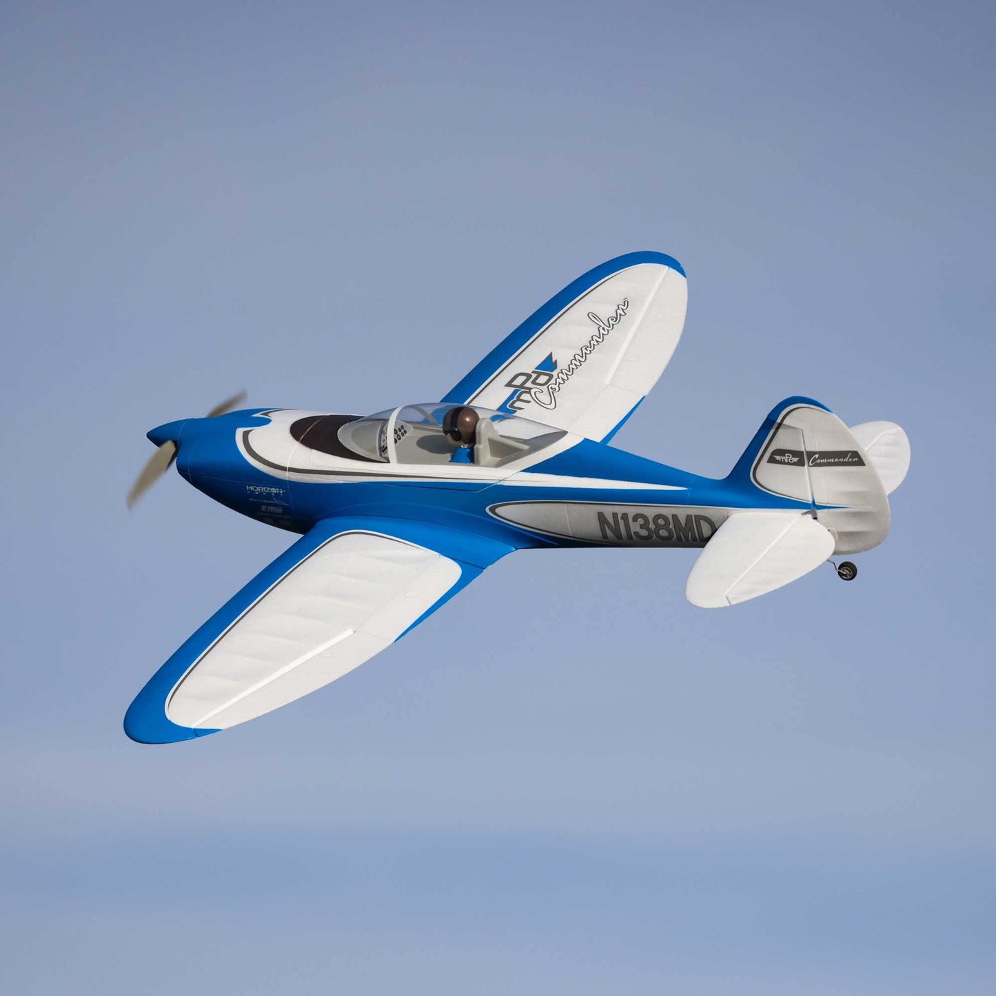 E-flite RC Airplane Commander MPD 1.4m BNF Basic Transmitter Battery and Charger Not Included with AS3X and Safe Select EFL14850