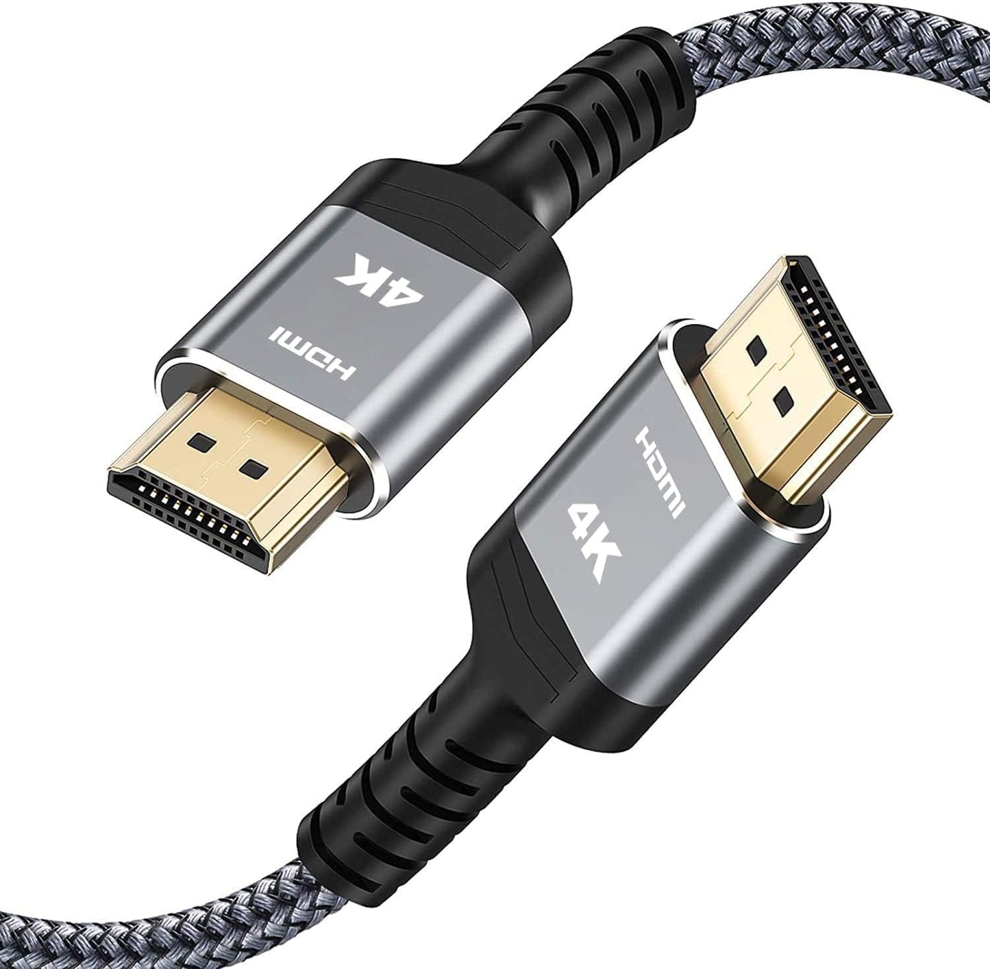 4K 2.0 40FT/12m 4K 18Gbps 3D, 2.2, PS-5/4/3/4K Highwings Long HDMI Cable - HDR Braided HDMI Cord, High Speed