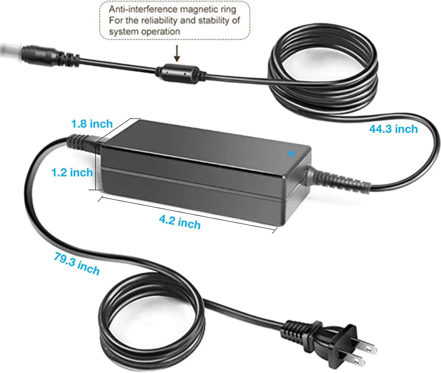 Kircuit VRD-MC10 2.7" AC Adapter Replacement for DVDirect Multi-Function DVD Recorder/Player