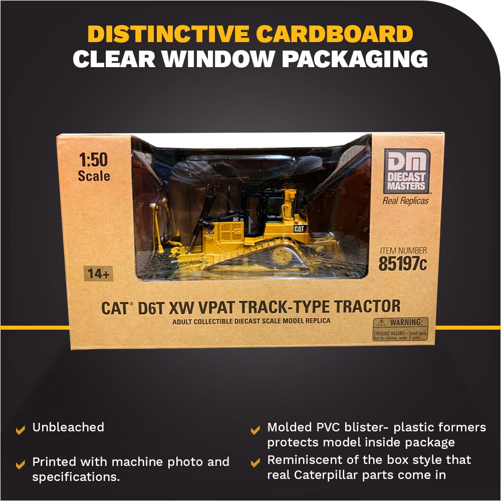 Diecast Masters Caterpillar D6T Xw Vpat Track Type Tractor High Line Series Vehicle