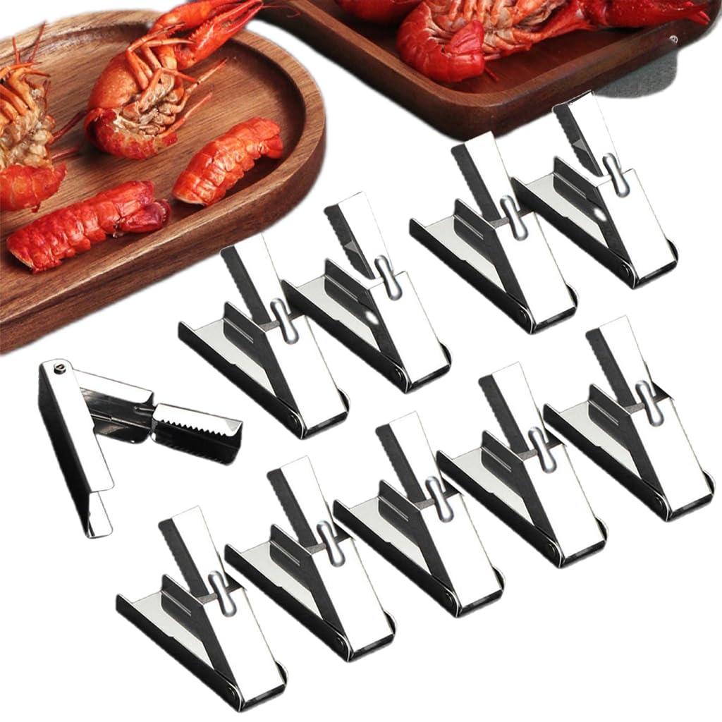 Crawfish Sheller Tool，Crawfish Peeler Tool For Peeling Cooked Shrimp Tails，Crawfish Peeler Tool for Protecting Nails And Keeping Fingers Clean (10)