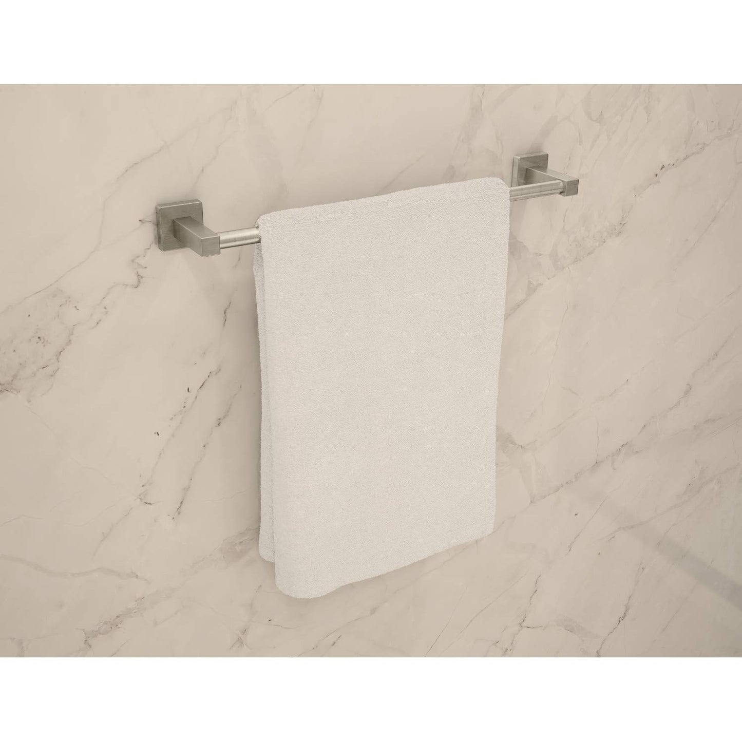 Symmons 36AC4BUNDLESTN Duro 4-Piece Wall-Mounted Bathroom Hardware Set in Satin Nickel