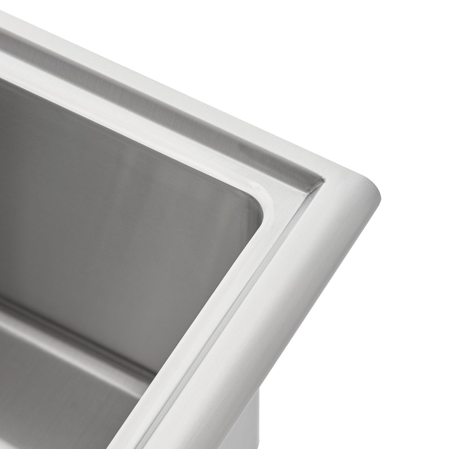 NEAT by TRINITY EcoStorage Stainless Steel Utility Sink, Freestanding Single Bowl Utility Sink for Garage, Laundry Room, Commercial Use, Includes Faucet, NSF Certified, 22"W x 22"D x 50"H (NHA-0317)